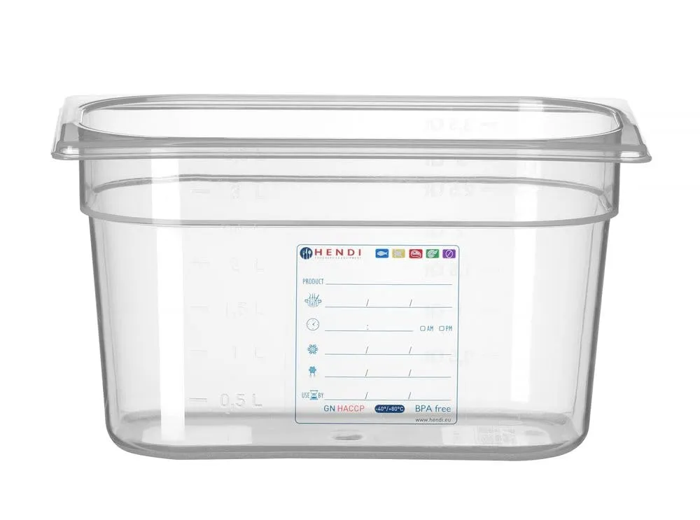 Hendi 880364 Contenitori a Tenuta d'Aria Gastronorm 1/4, 4 Liter - immagine 1