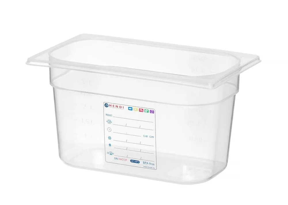 Hendi 880364 Contenitori a Tenuta d'Aria Gastronorm 1/4, 4 Liter - immagine 2