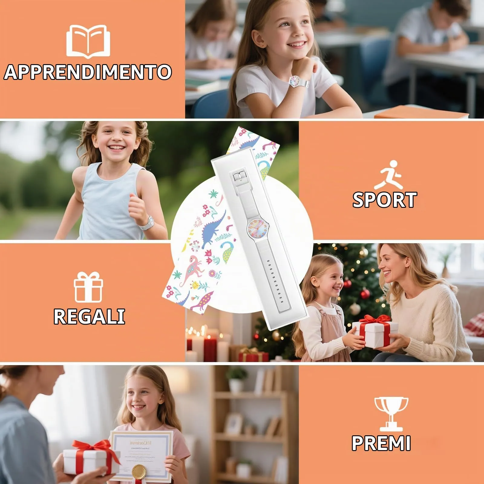 GUUMUXIN Orologio Analogico per Bambini, 30m Impermeabile, 4-12 Anni - immagine 4