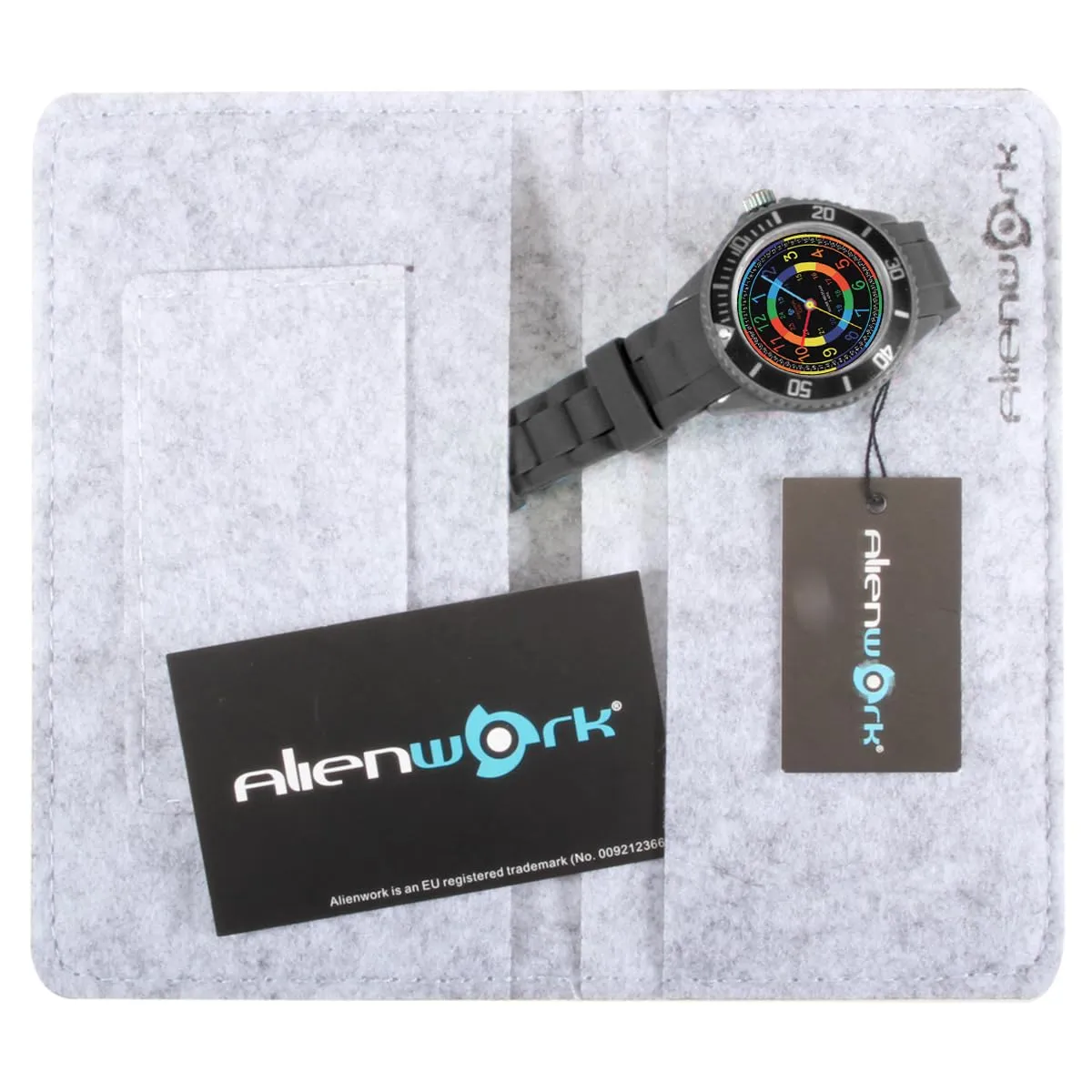 Alienwork Orologio di Apprendimento per Bambini, Nero, Bracciale in Silicone, Impermeabile 5 ATM - immagine 6