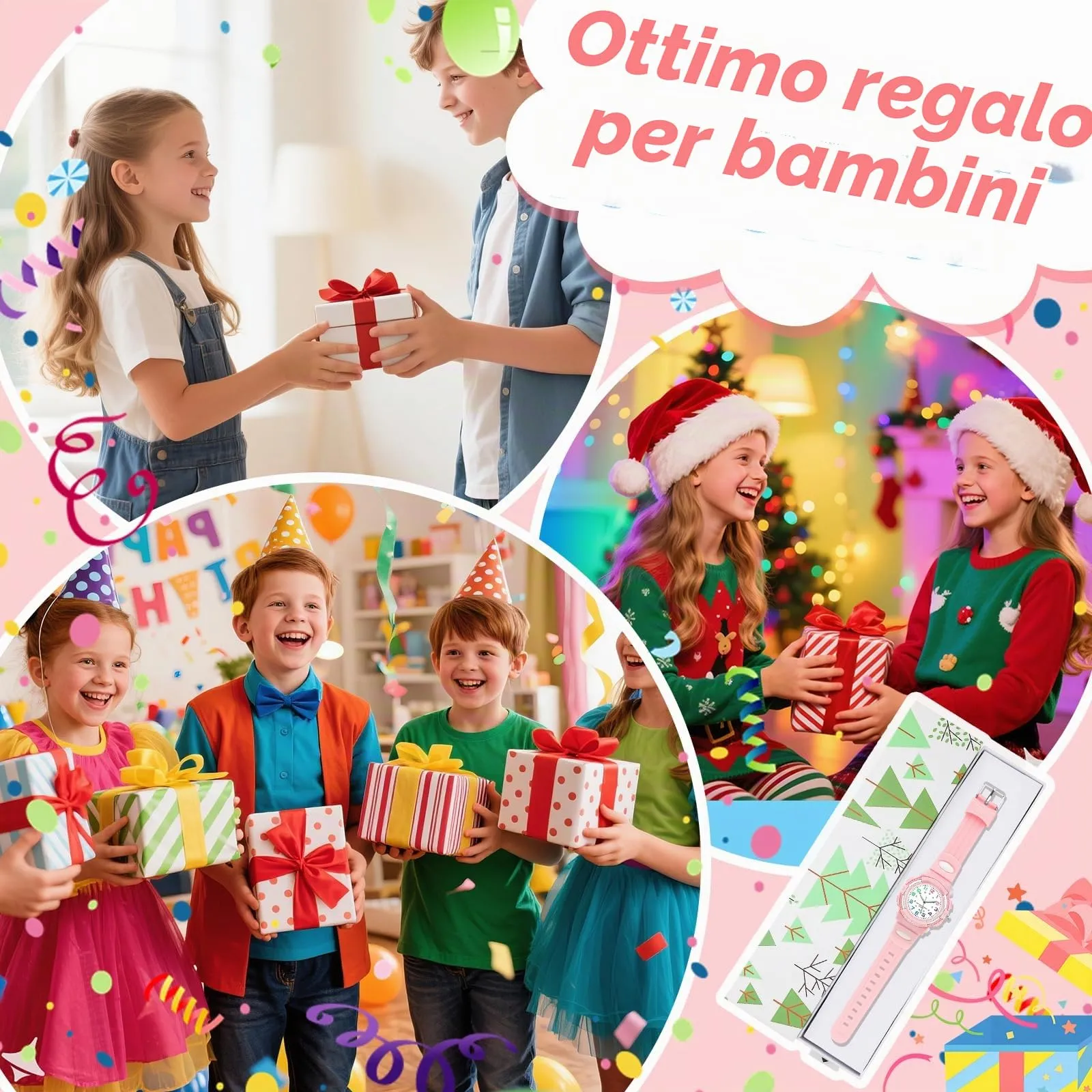 GUUMUXIN Orologio Analogico per Bambini, 30M Impermeabile, 4-12 Anni - immagine 5