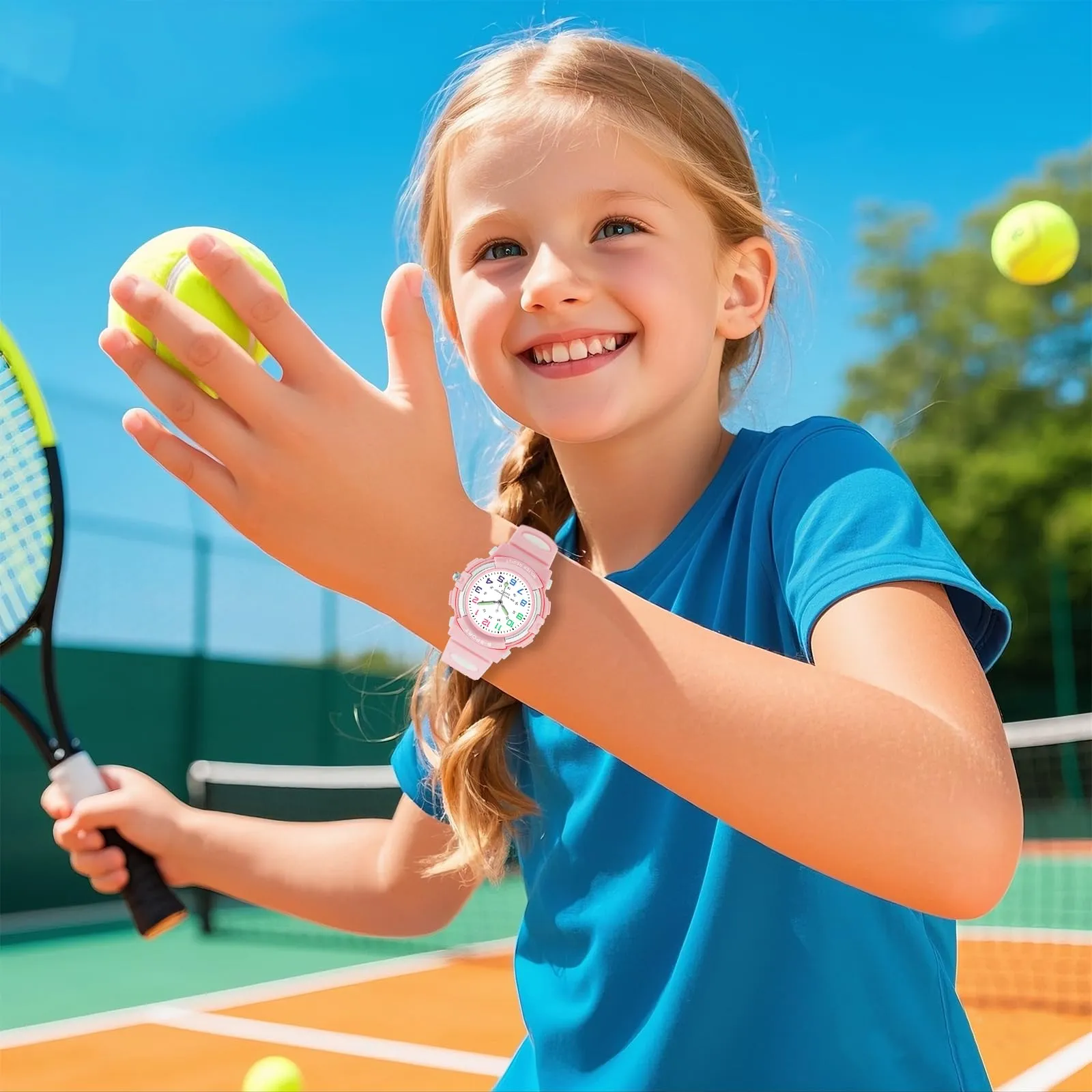 GUUMUXIN Orologio Analogico per Bambini, 30M Impermeabile, 4-12 Anni - immagine 6