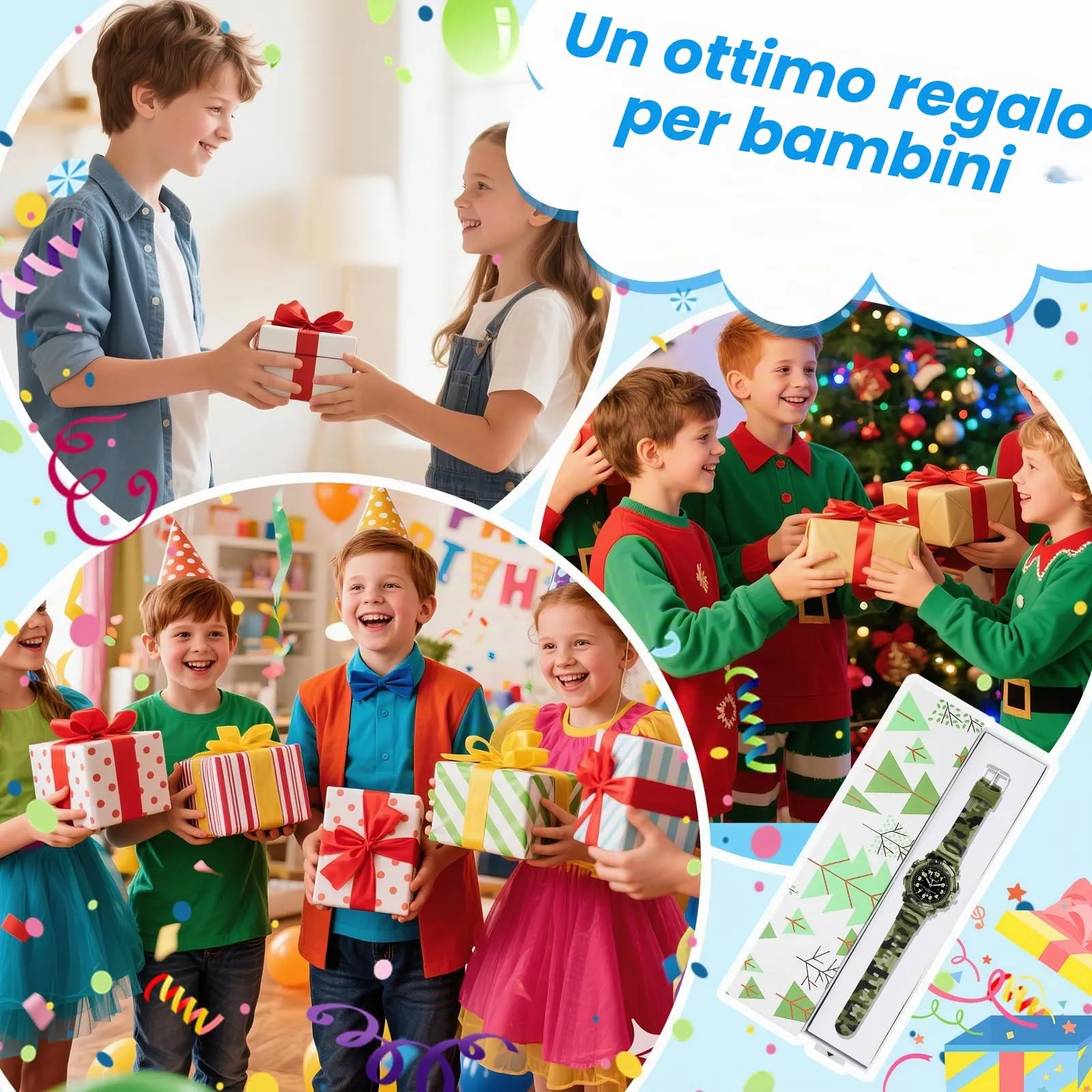 GUUMUXIN Orologio Analogico per Bambini, 30M Impermeabile, 4-12 Anni - immagine 5