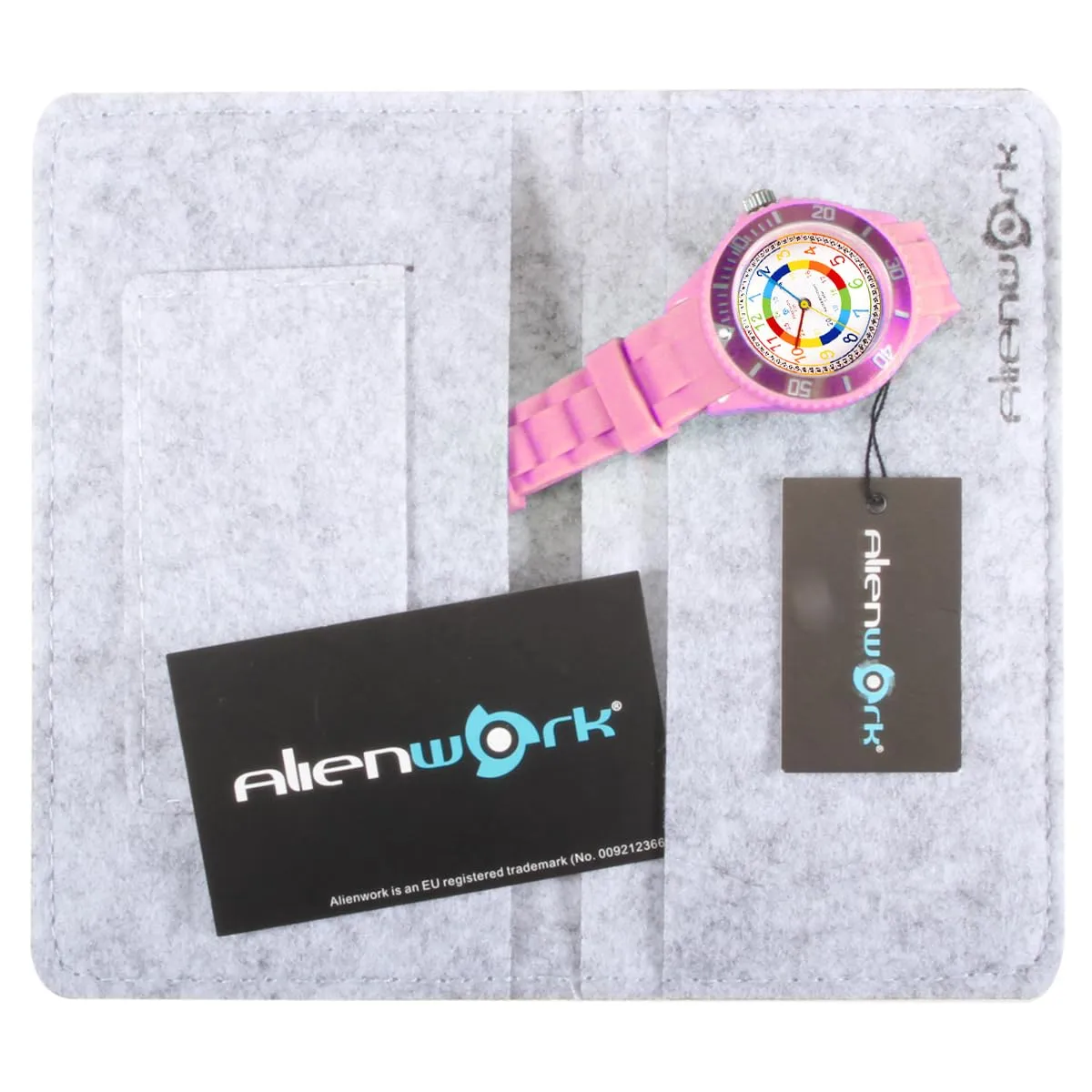 Alienwork Kids Orologio di Apprendimento, Bracciale in Silicone Pink Multicolore, Impermeabile 5 ATM - immagine 6