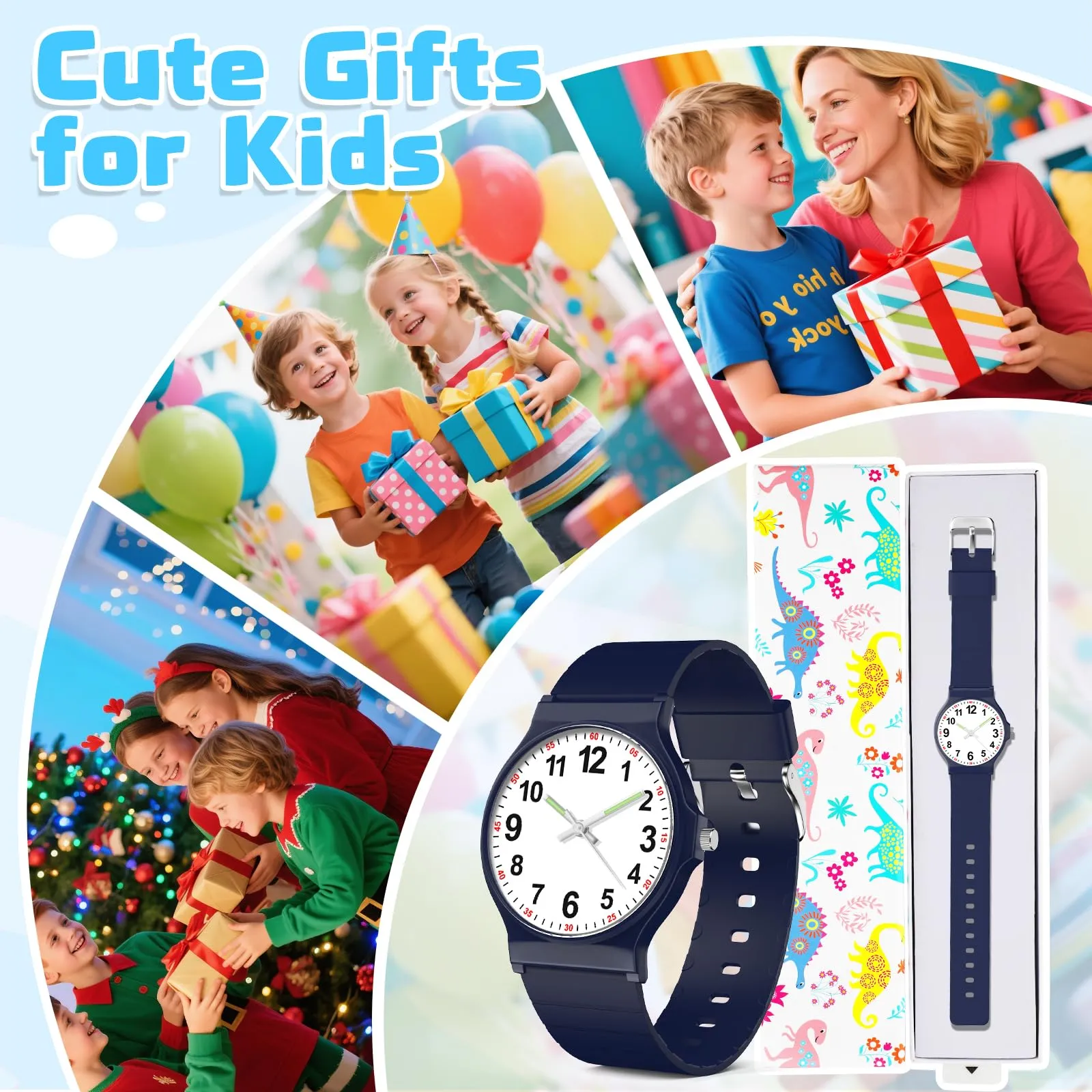 GUUMUXIN Orologio Analogico per Bambini, Impermeabile 30m, 4-12 Anni - immagine 6