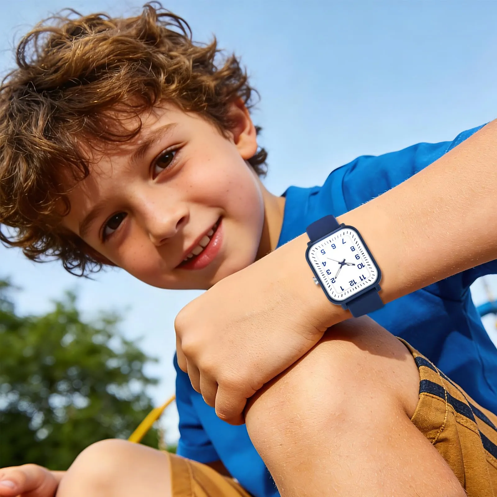 GUUMUXIN Orologio Bambini Impermeabile 50m Cinturino TPU 4-15 Anni - immagine 5