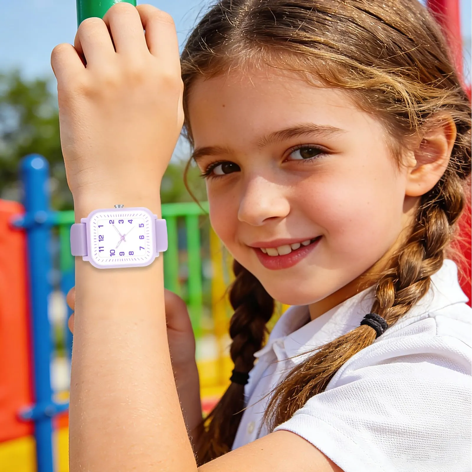GUUMUXIN Orologio Bambini Impermeabile 50m Cinturino in TPU 4-15 Anni - immagine 5
