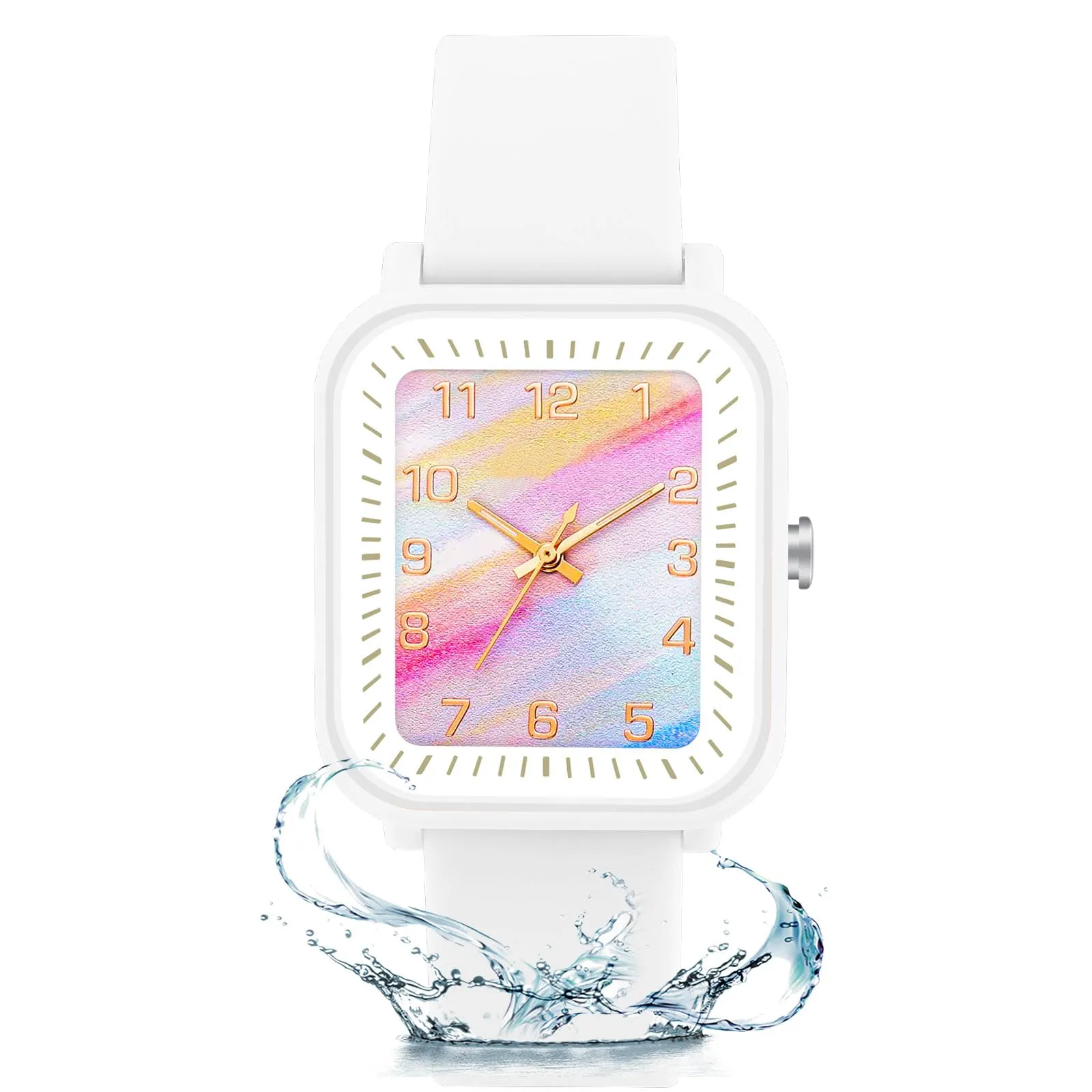 GUUMUXIN Orologio Bambini, Luci Colorate, Impermeabile, TPU, 4-12 Anni - immagine 1