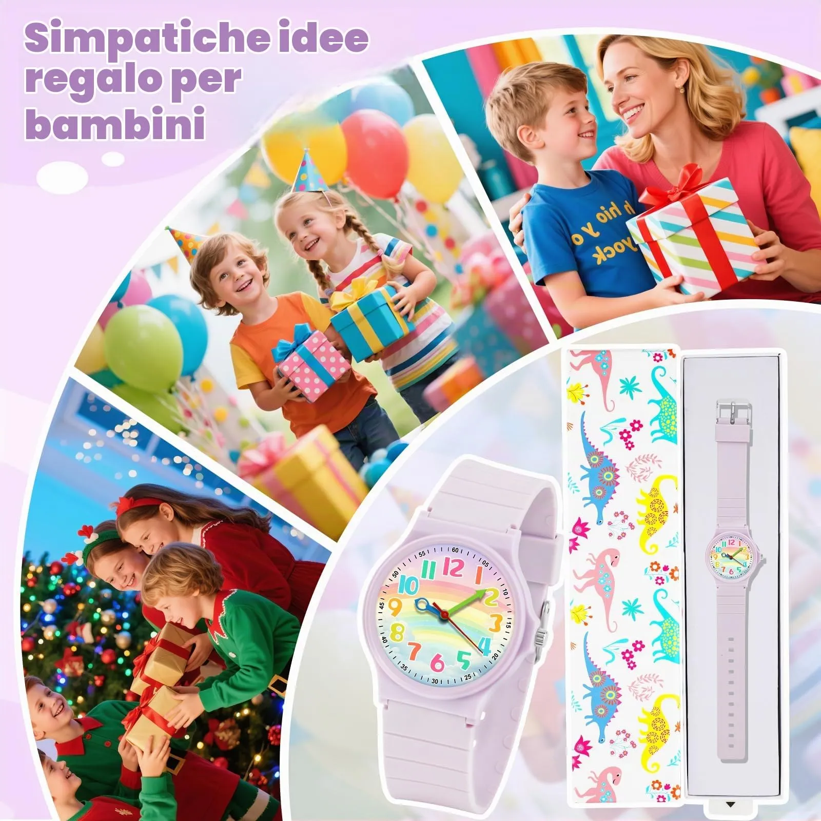 GUUMUXIN Orologio Analogico per Bambini, Impermeabile 30m, 4-12 Anni - immagine 6