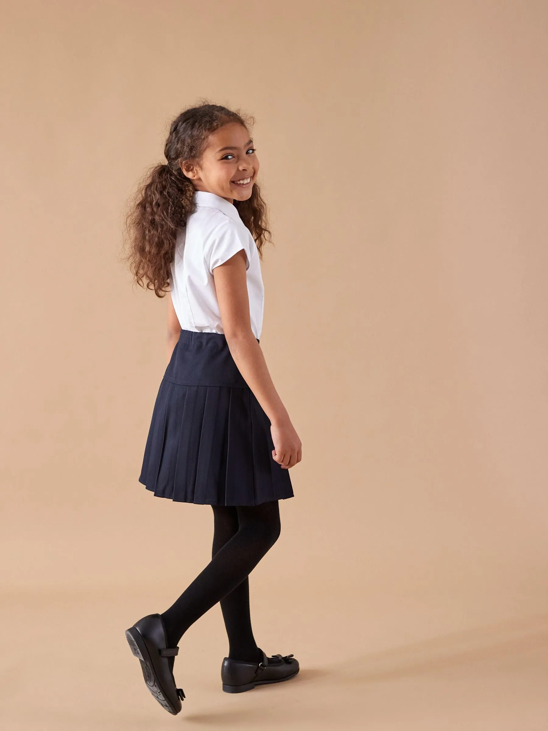 Next Ragazza Set di 2 gonne a pieghe per la scuola Blu Marino 7 anni - immagine 5
