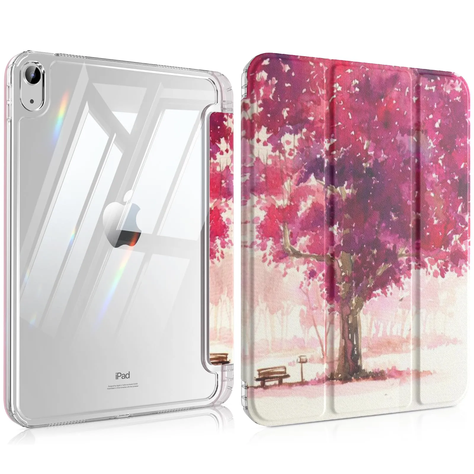 MoKo Case for iPad 11th Gen 11" (A16) and iPad 10th Gen 10.9", Paesaggio dell'Acquerello - immagine 1