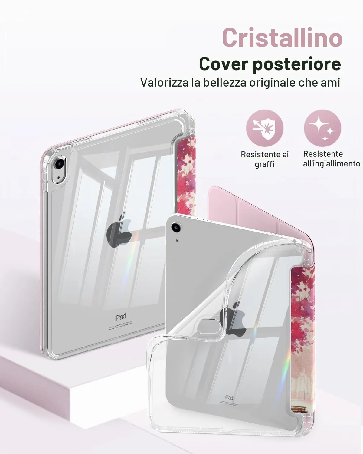 MoKo Case for iPad 11th Gen 11" (A16) and iPad 10th Gen 10.9", Paesaggio dell'Acquerello - immagine 3