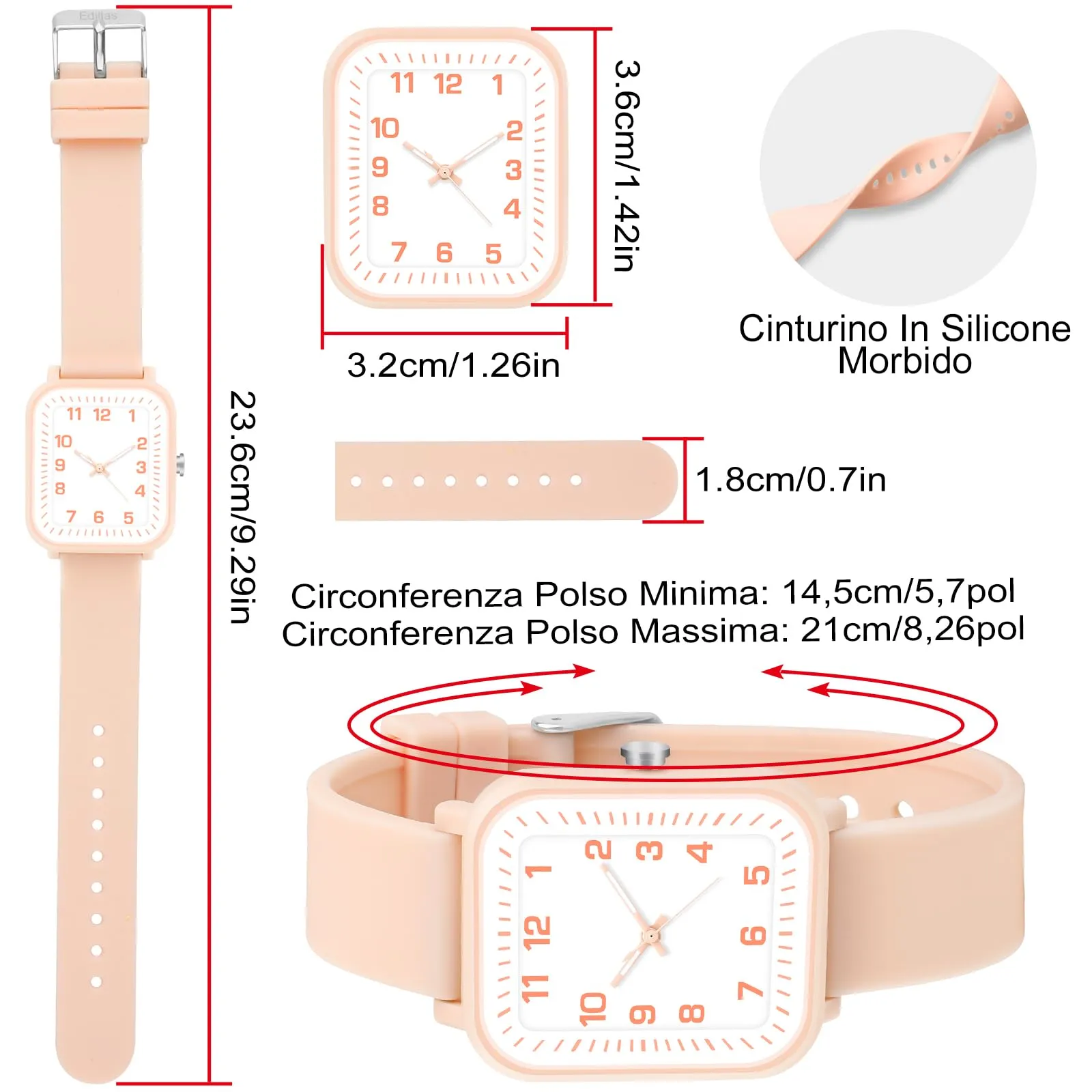 Juboos Orologio Analogico Impermeabile per Bambini, Ragazzi e Ragazze, 7-18 Anni - immagine 3