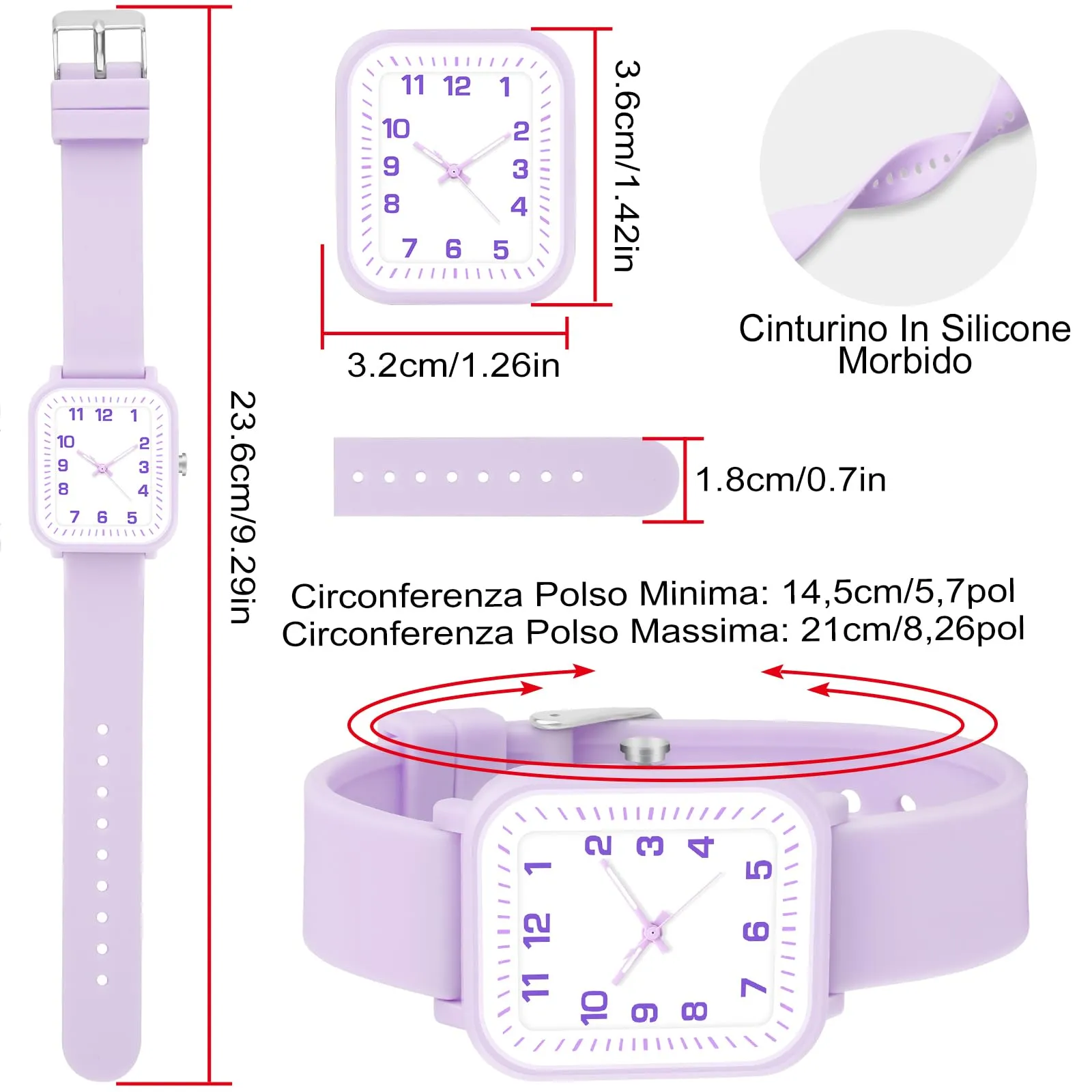 Juboos Orologio Analogico per Bambini e Ragazzi, Impermeabile 50m, 7-18 Anni - immagine 3