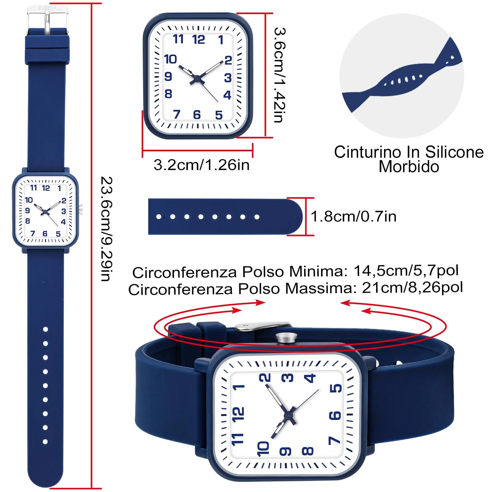 Juboos Orologio Analogico Impermeabile per Bambini Ragazzi Ragazze 7-18 anni - immagine 3