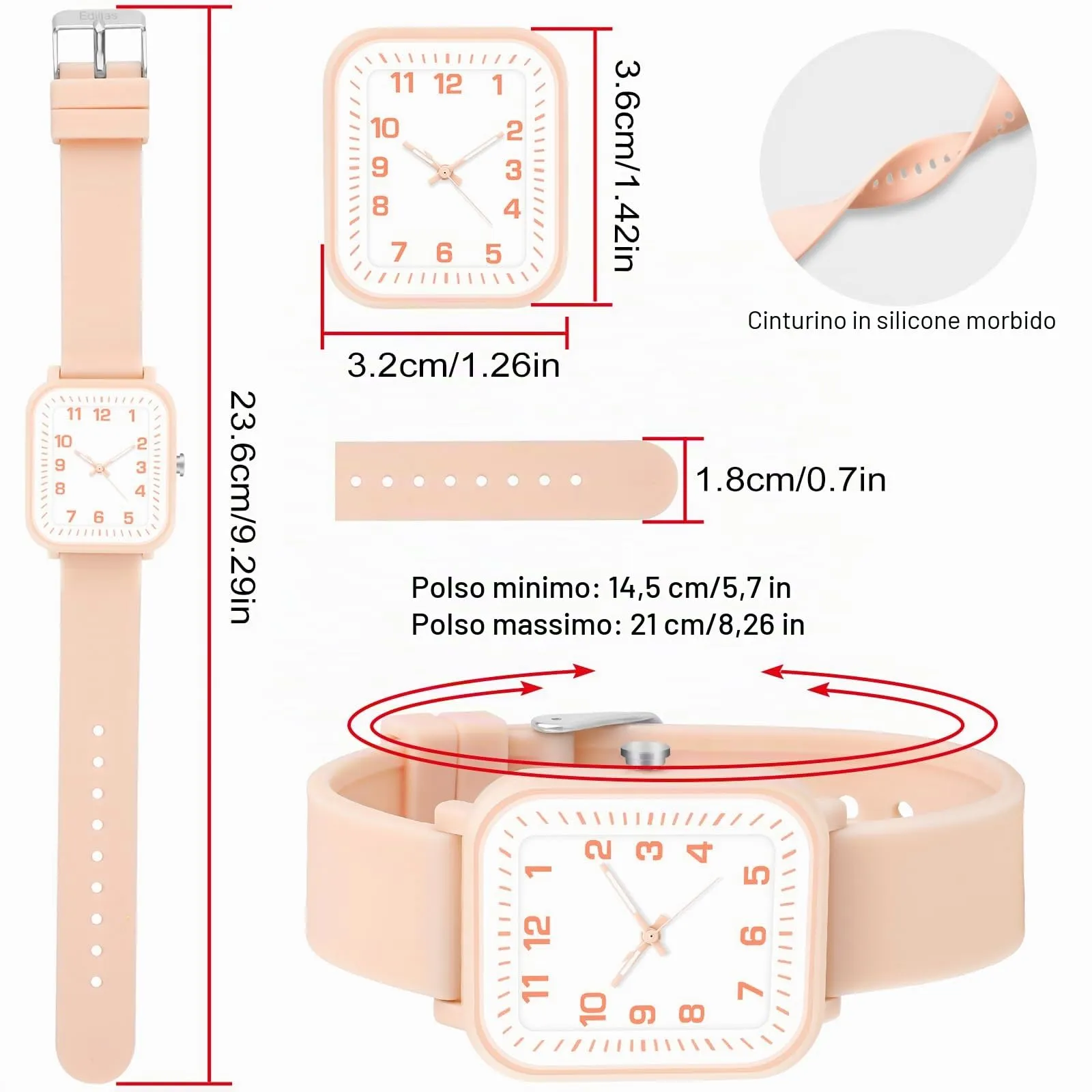 GUUMUXIN Orologio Bambini Impermeabile 50m in TPU per Bambini 4-15 Anni - immagine 3
