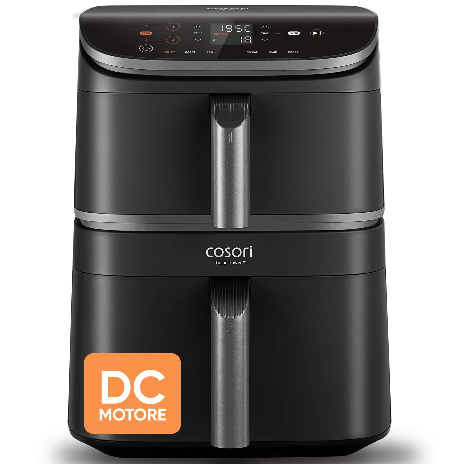 Cosori Turbo Tower Friggitrice ad Aria 10,8 Litri, 2 Motori DC, CAF-DC111-AIT - immagine 1