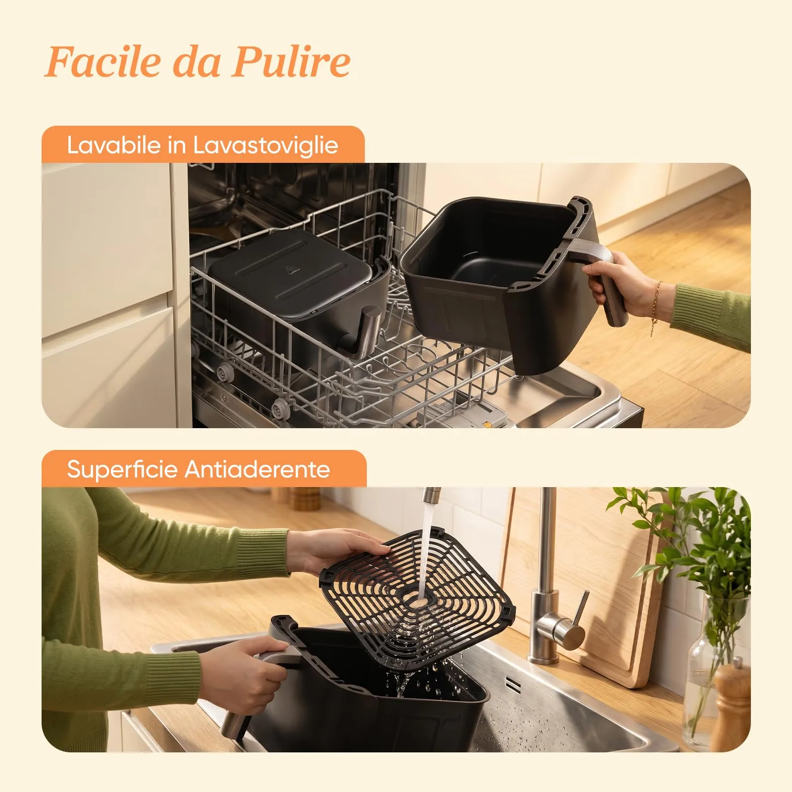 Cosori Turbo Tower Friggitrice ad Aria 10,8 Litri, 2 Motori DC, CAF-DC111-AIT - immagine 7