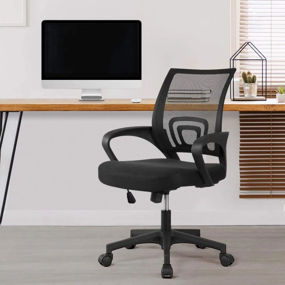 Soberine Sedia da Ufficio Ergonomica con Supporto Lombare, Braccioli, Rete Traspirante, Portata 136 kg, Nero - immagine 6