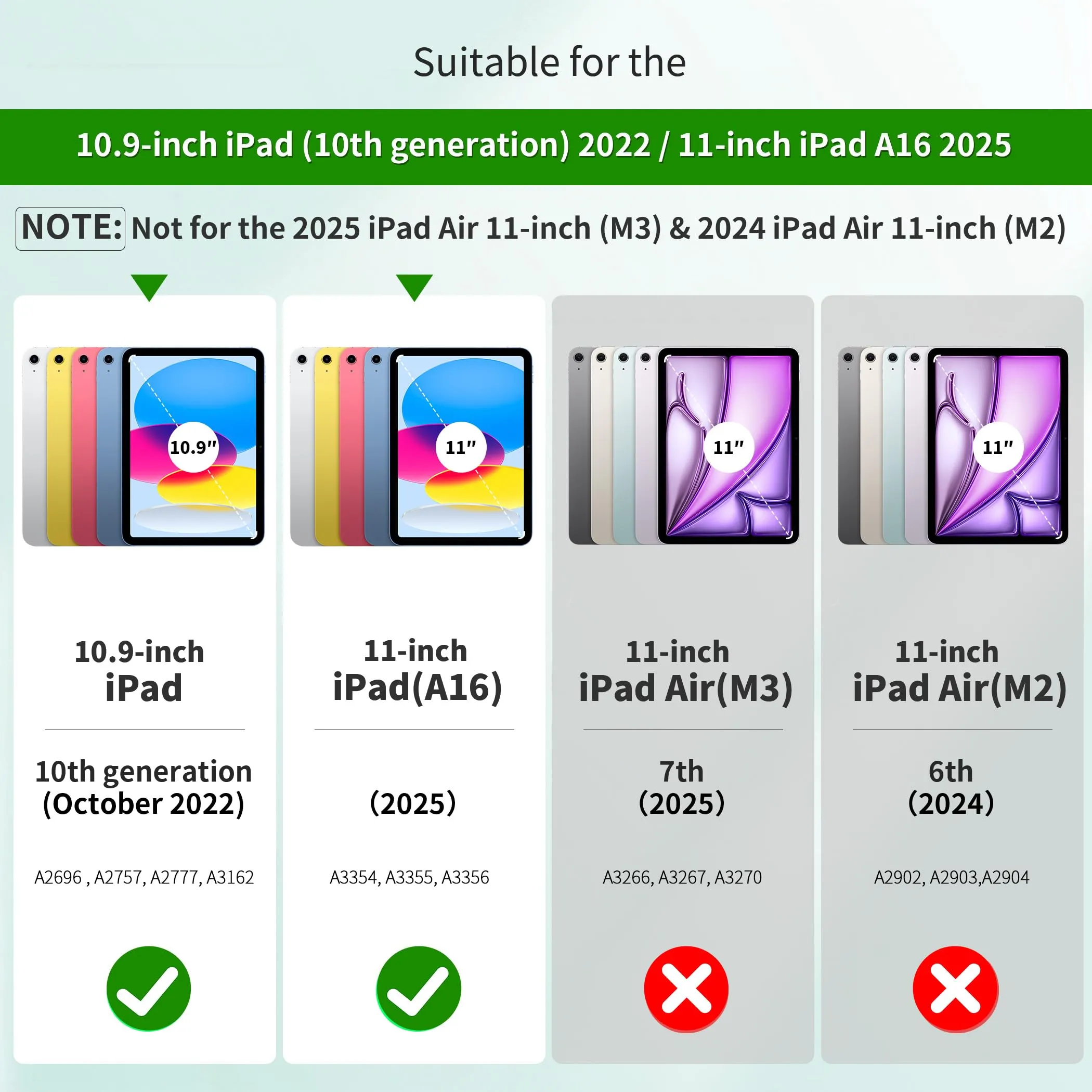 CACOE Cover for iPad 11th Generation (A16) and iPad 10th Generation (10.9 inch) - immagine 2
