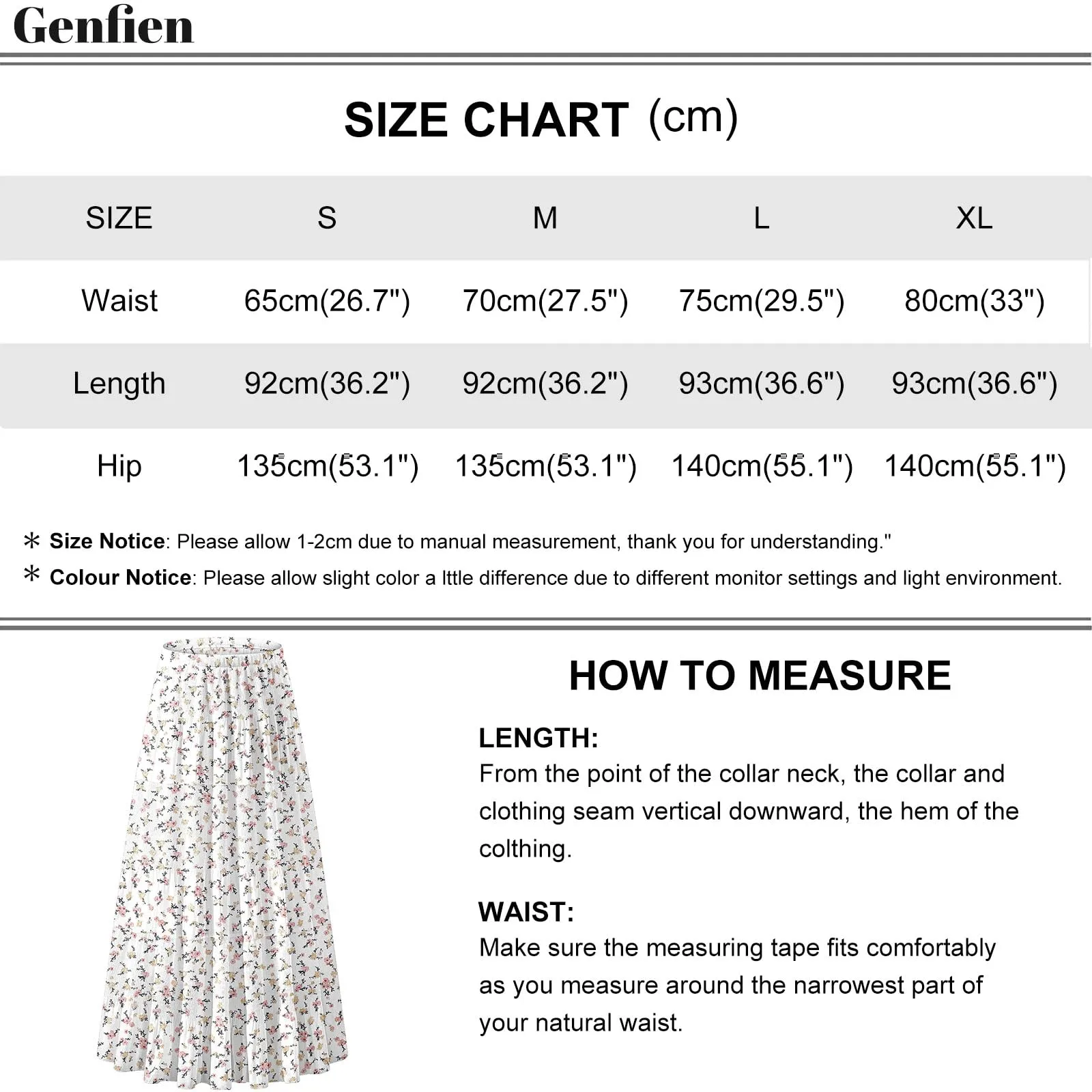 Genfien Gonna Lunga in Chiffon con Fodera da Donna - immagine 7