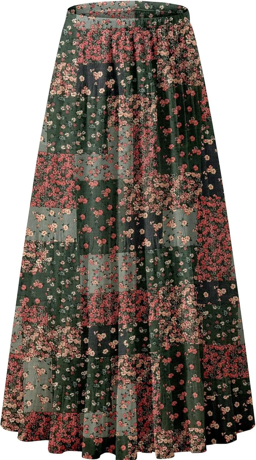Genfien Gonna Lunga in Chiffon con Fodera da Donna - immagine 1