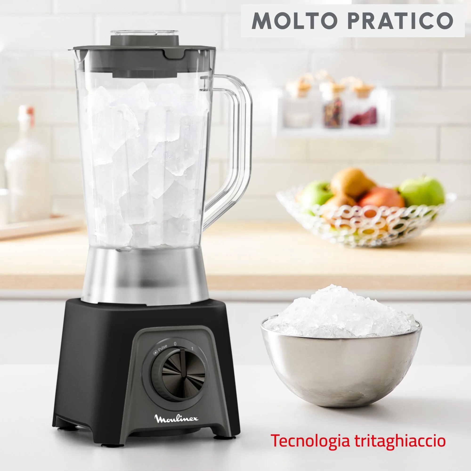 Moulinex Blendeo+ Frullatore 1.5L, Lame Zelkrom, Smart Lock, 450W, 2 Velocità, LM2C08F0 - immagine 7