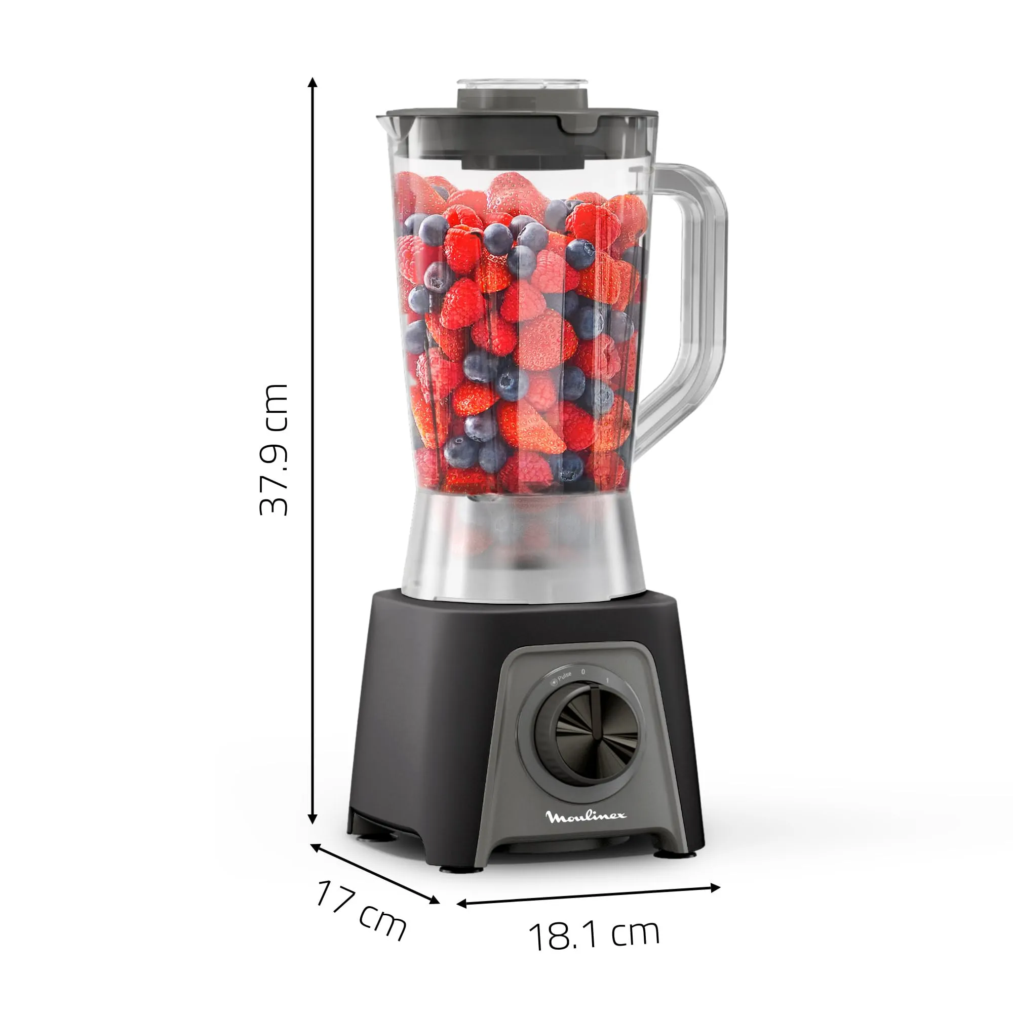 Moulinex Blendeo+ Frullatore 1.5L, Lame Zelkrom, Smart Lock, 450W, 2 Velocità, LM2C08F0 - immagine 8