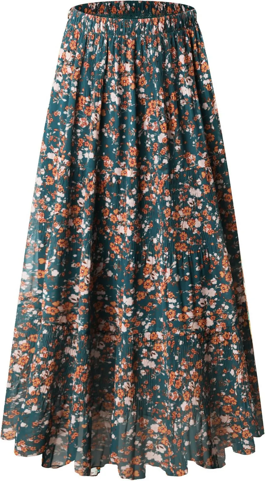 Genfien Gonna Lunga in Chiffon con Fodera per Donna - immagine 1