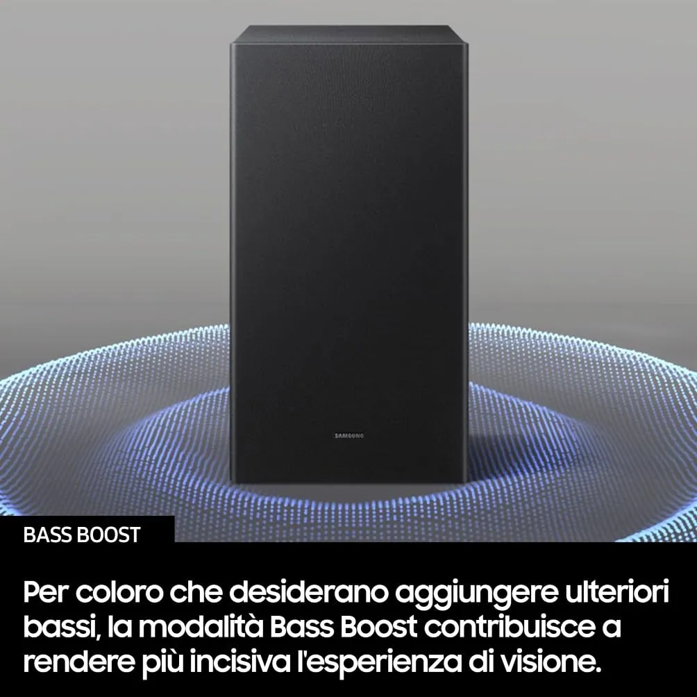 Samsung Soundbar HW-B66CF/ZF Serie B, 3.1 Channel, Dolby 5.1ch, DTS 5.1ch, Black, 2025 - immagine 7
