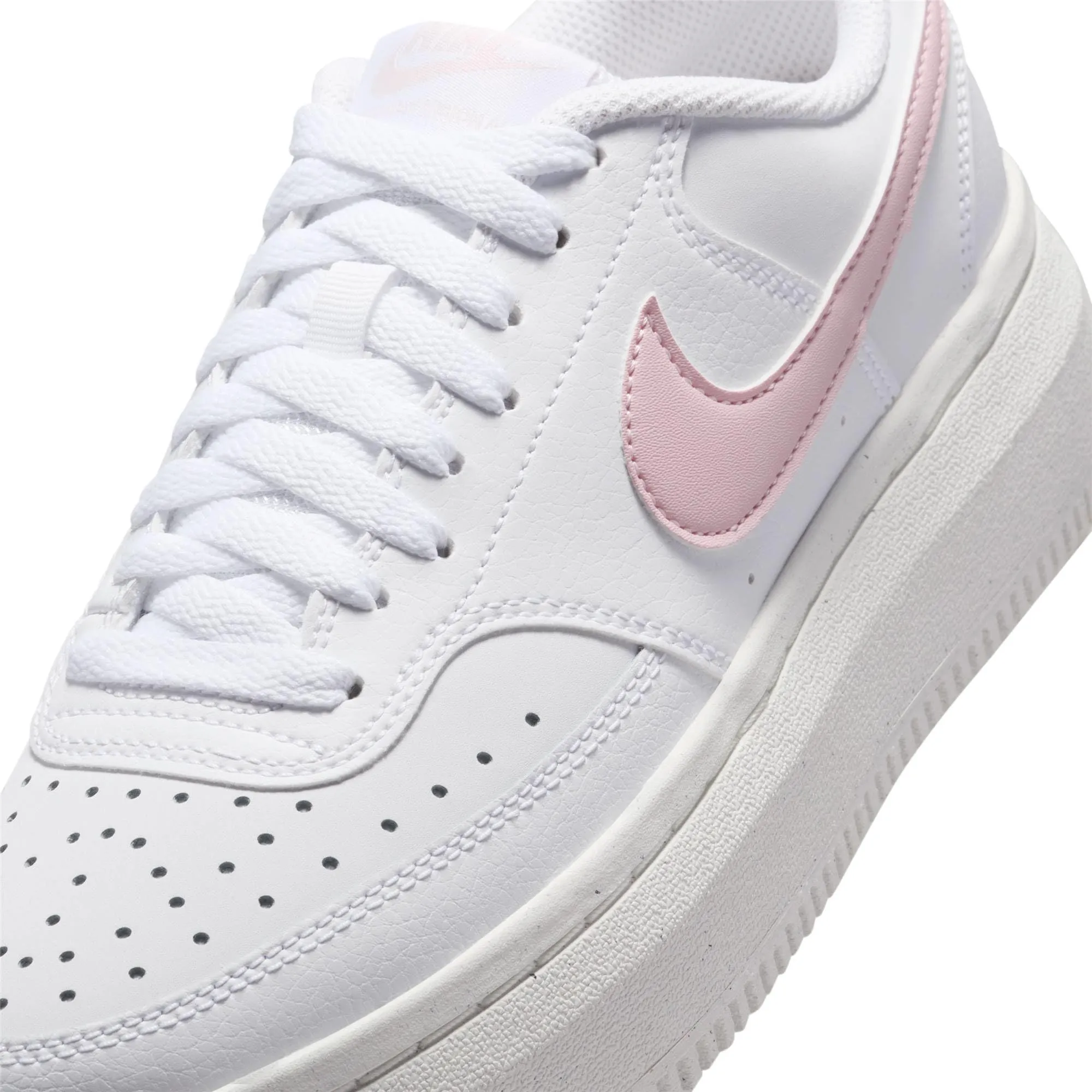 Nike Court Vision Alta Damenschuh DZ5394-105 Corda in Schiuma Bianca e Rosa 40 EU - immagine 7