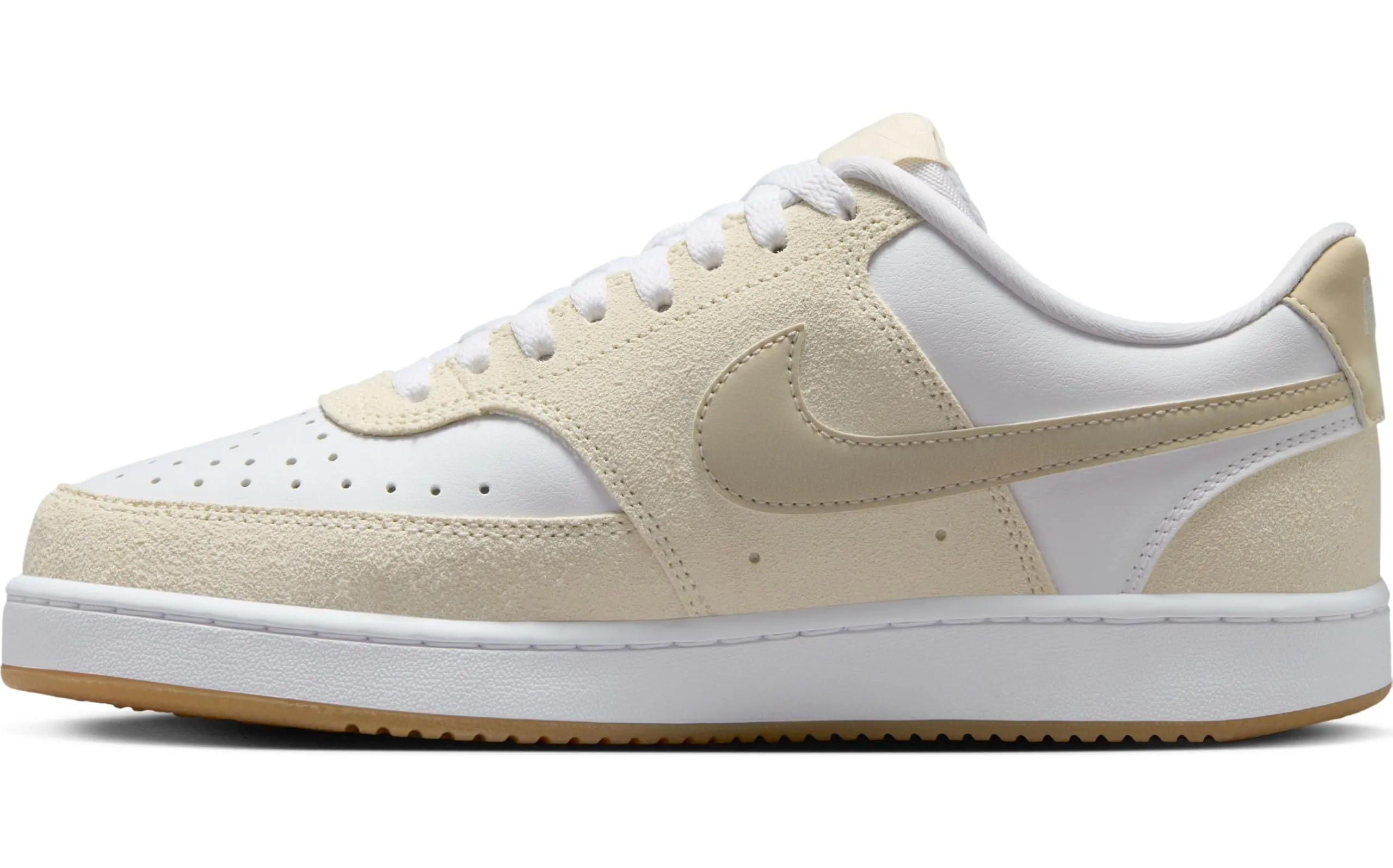 Nike Court Vision Low Damenschuh - Pale Avorio Lt Orewood Brn White - 36.5 EU - immagine 9
