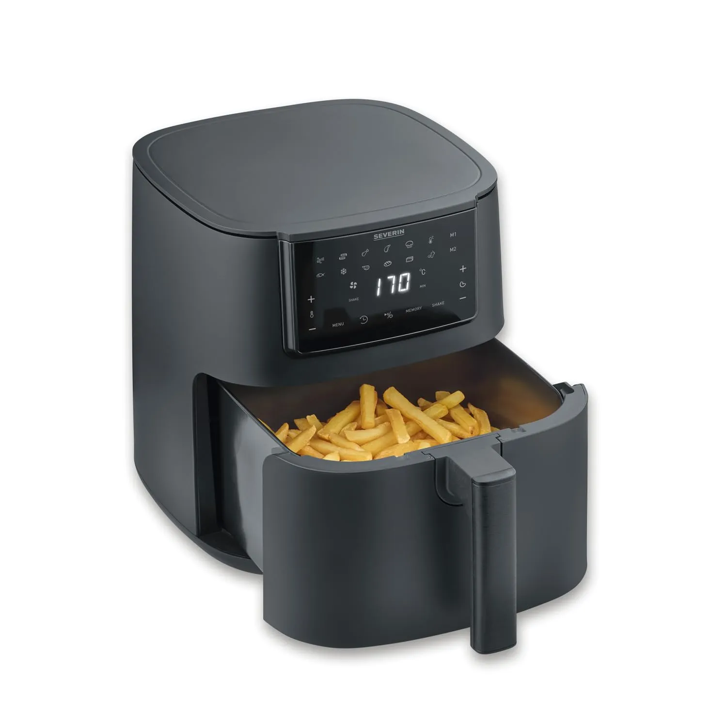 Severin Friggitrice ad Aria Calda XXL 7L 1700W Display Touch, 12 Programmi, Rivestimento Ceramica, Nero - FR 2462 - immagine 8