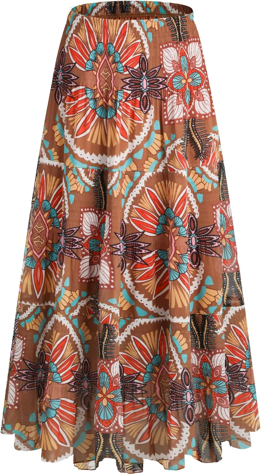 Genfien Gonna Lunga in Chiffon con Fodera da Donna - immagine 1