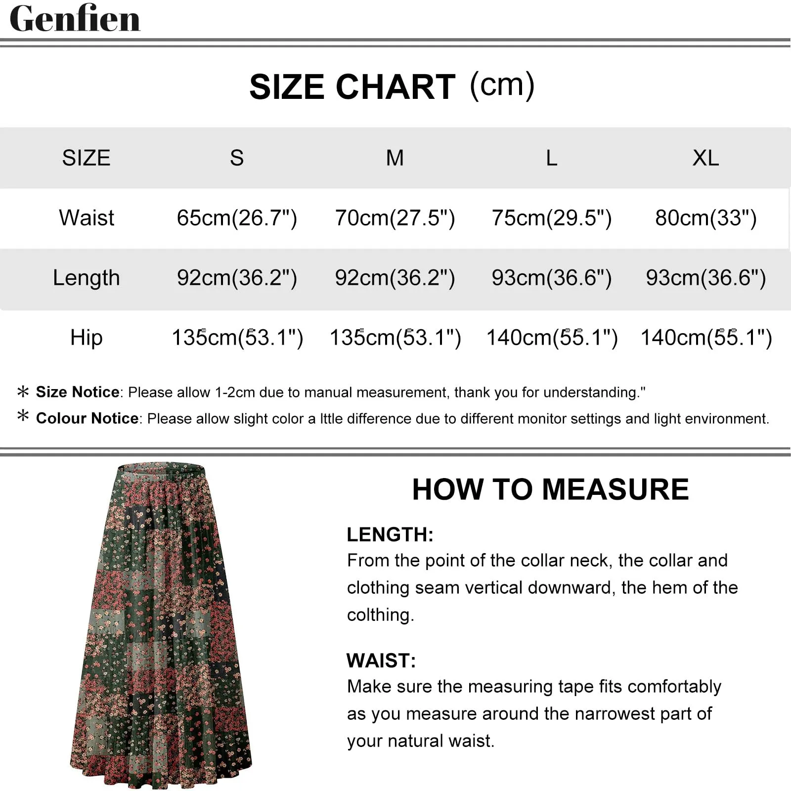Genfien Gonna Lunga in Chiffon con Fodera da Donna - immagine 7