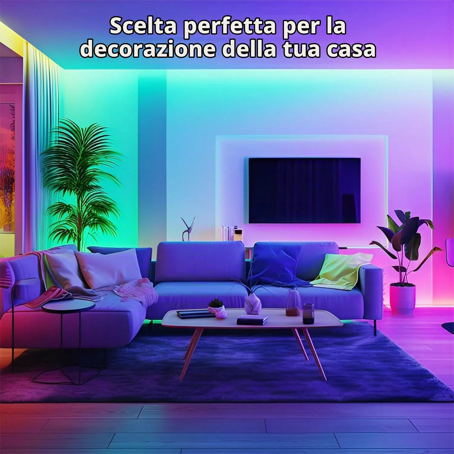 Goffii Striscia LED RGB 15 Metri - immagine 6
