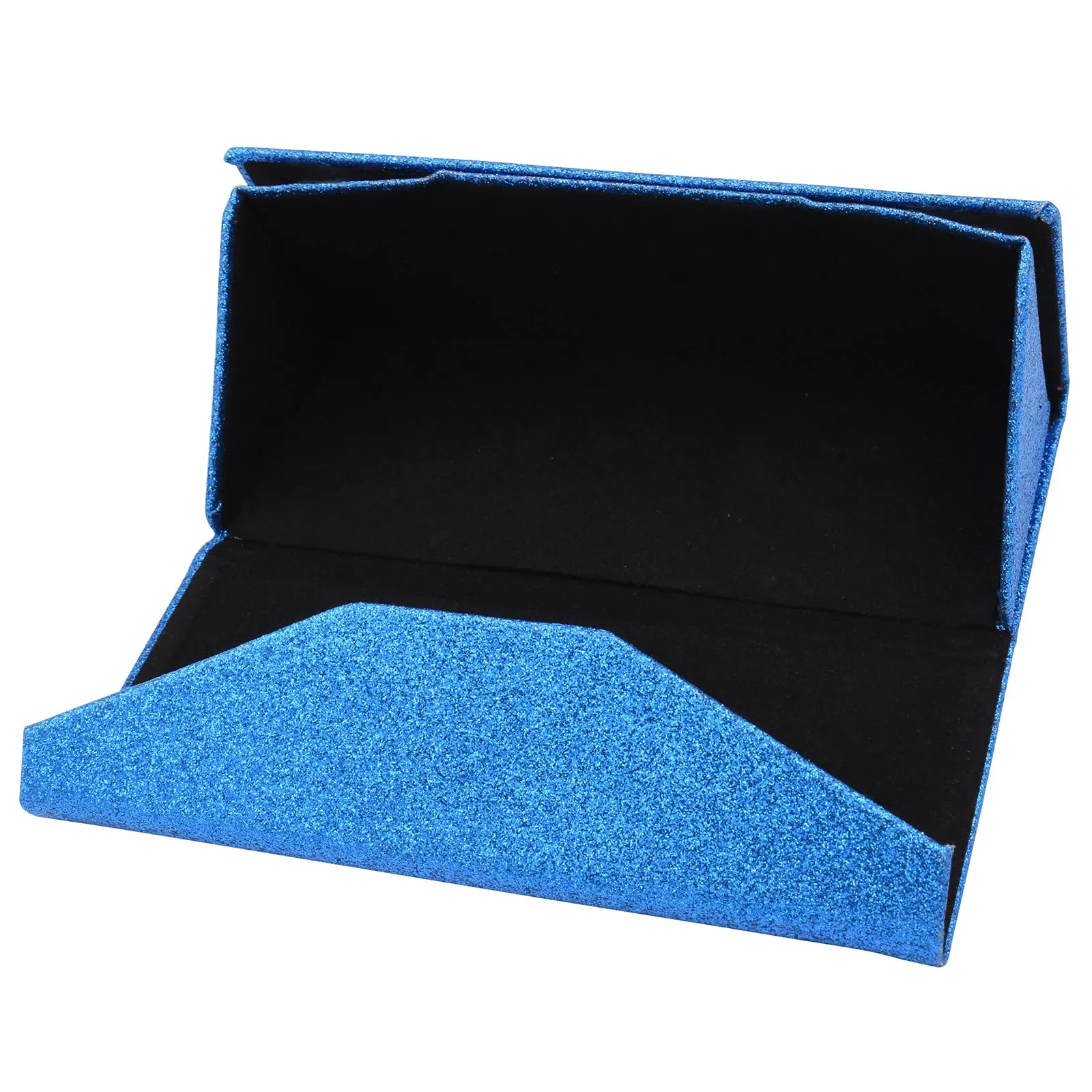 TBOC Custodia Pieghevole Rigida per Occhiali da Sole e Vista, Design Triangolare con Chiusura Magnetica, Blu Brillante - immagine 5
