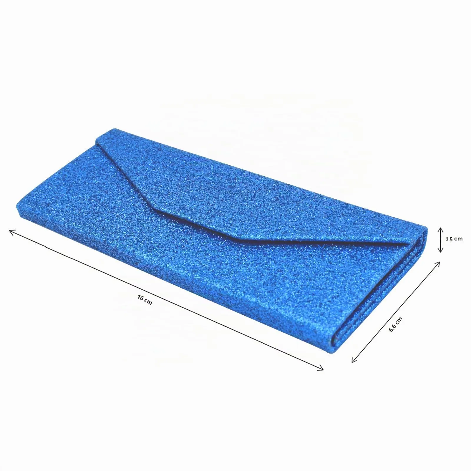 TBOC Custodia Pieghevole Rigida per Occhiali da Sole e Vista, Design Triangolare con Chiusura Magnetica, Blu Brillante - immagine 7