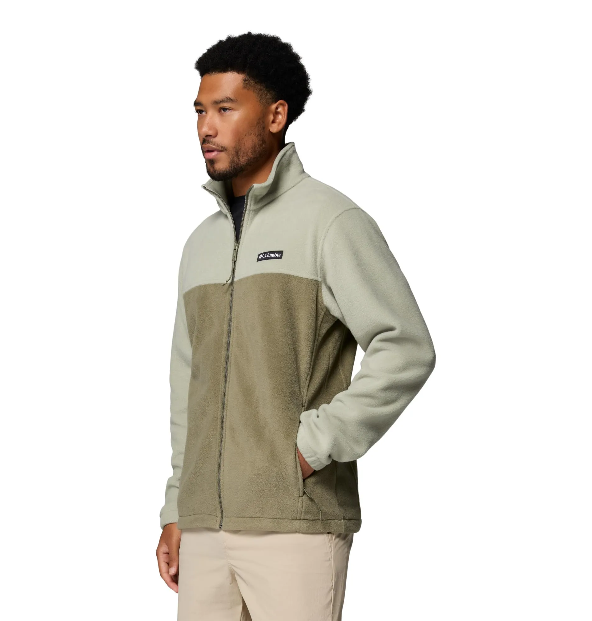 Columbia Steens Mountain Full Zip 2.0 Men's Fleece Jacket, Safari/Stone Green, XXL - immagine 3