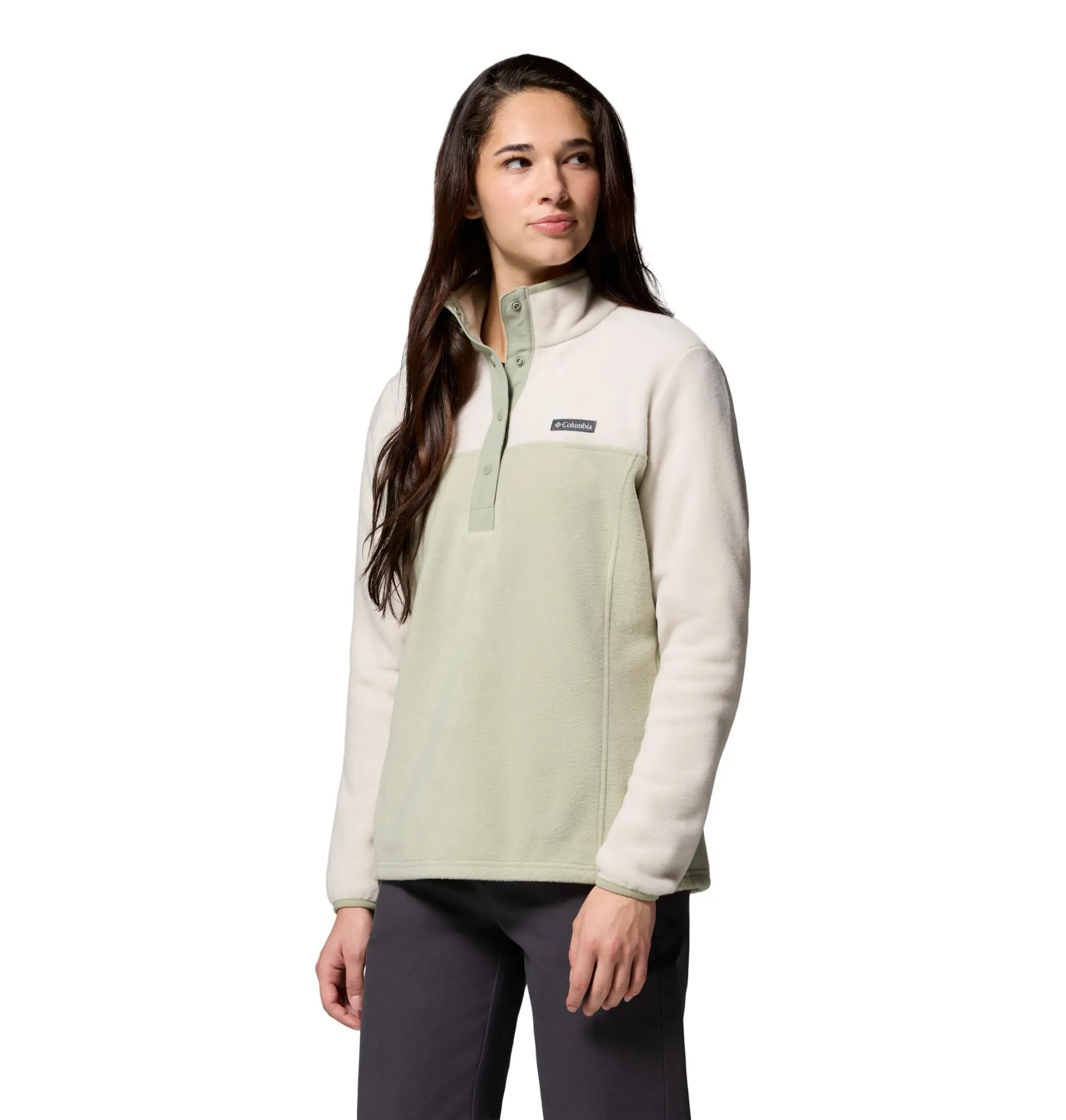 Columbia Benton Springs 1/2 Snap Pullover II Fleece, Safari/Dark Stone, M - immagine 4