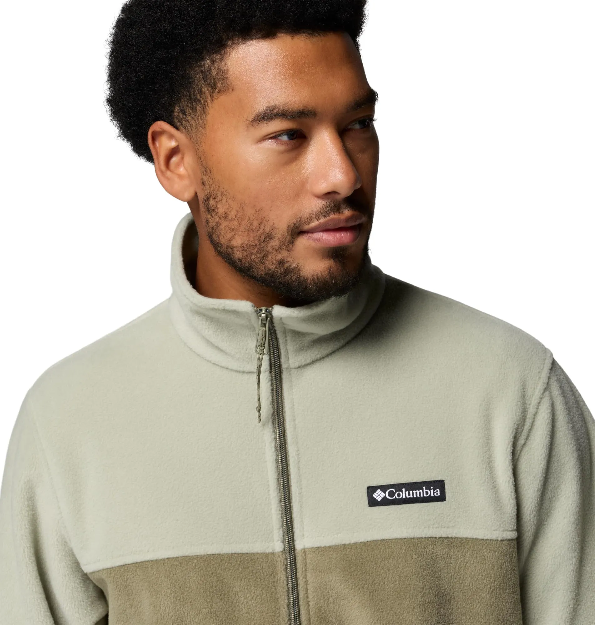 Columbia Steens Mountain Full Zip 2.0 Men's Fleece Jacket, Safari/Stone Green, L - immagine 5