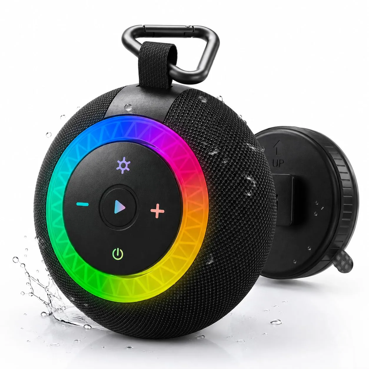 UOHHBOE Cassa Bluetooth Doccia IPX7 con Ventosa e Supporto Schede TF - immagine 1