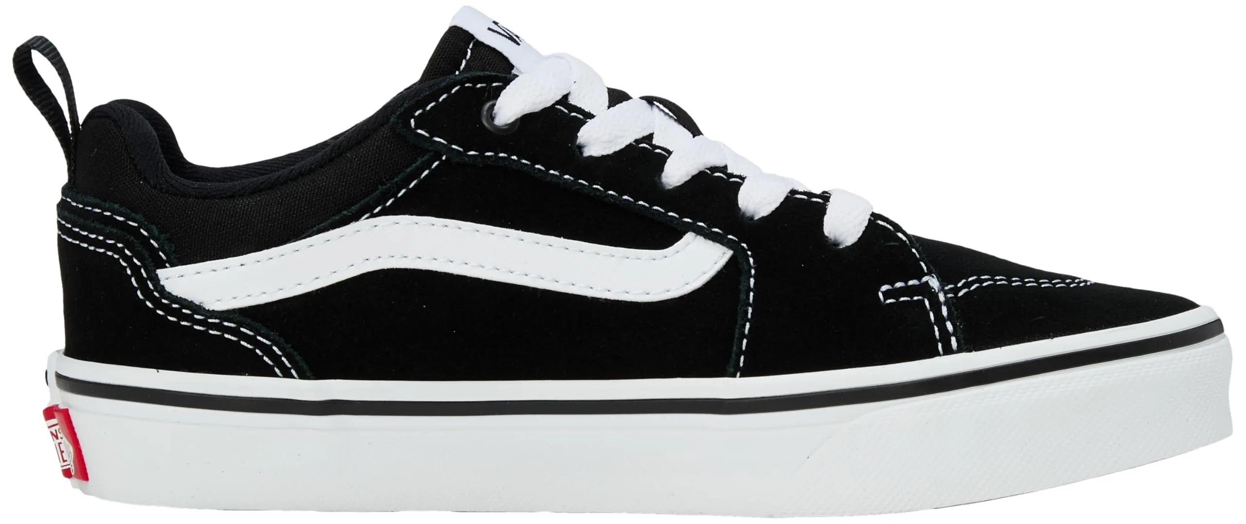 Vans Filmore High Top Unisex Kids Sneakers, Black White, 32.5 EU - immagine 2