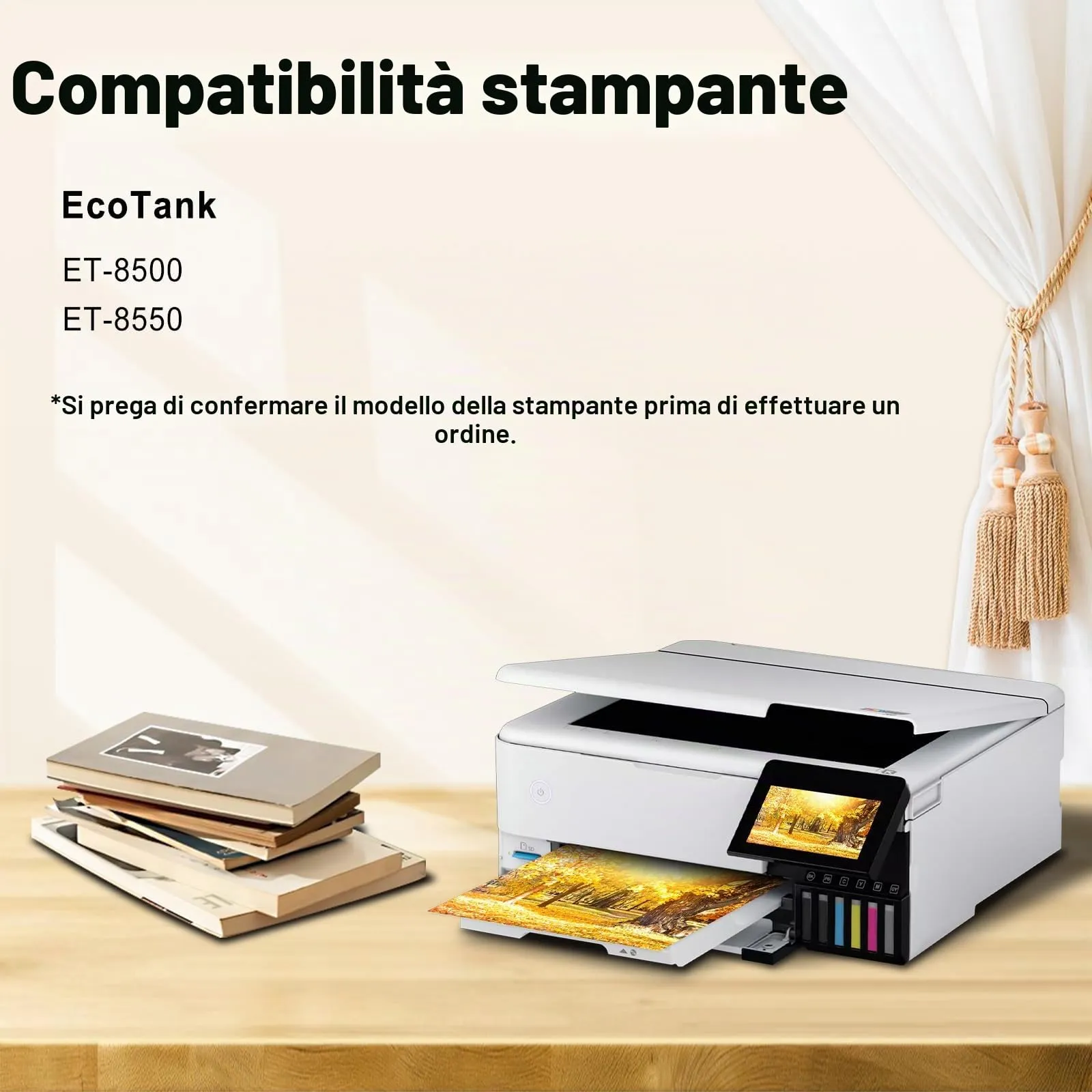 Miss Deer 114 Inchiostro Compatibile con Epson EcoTank ET-8500 ET-8550 (Nero, Foto Nero, Ciano, Magenta, Giallo, Grigio, 6-Pack) - immagine 2