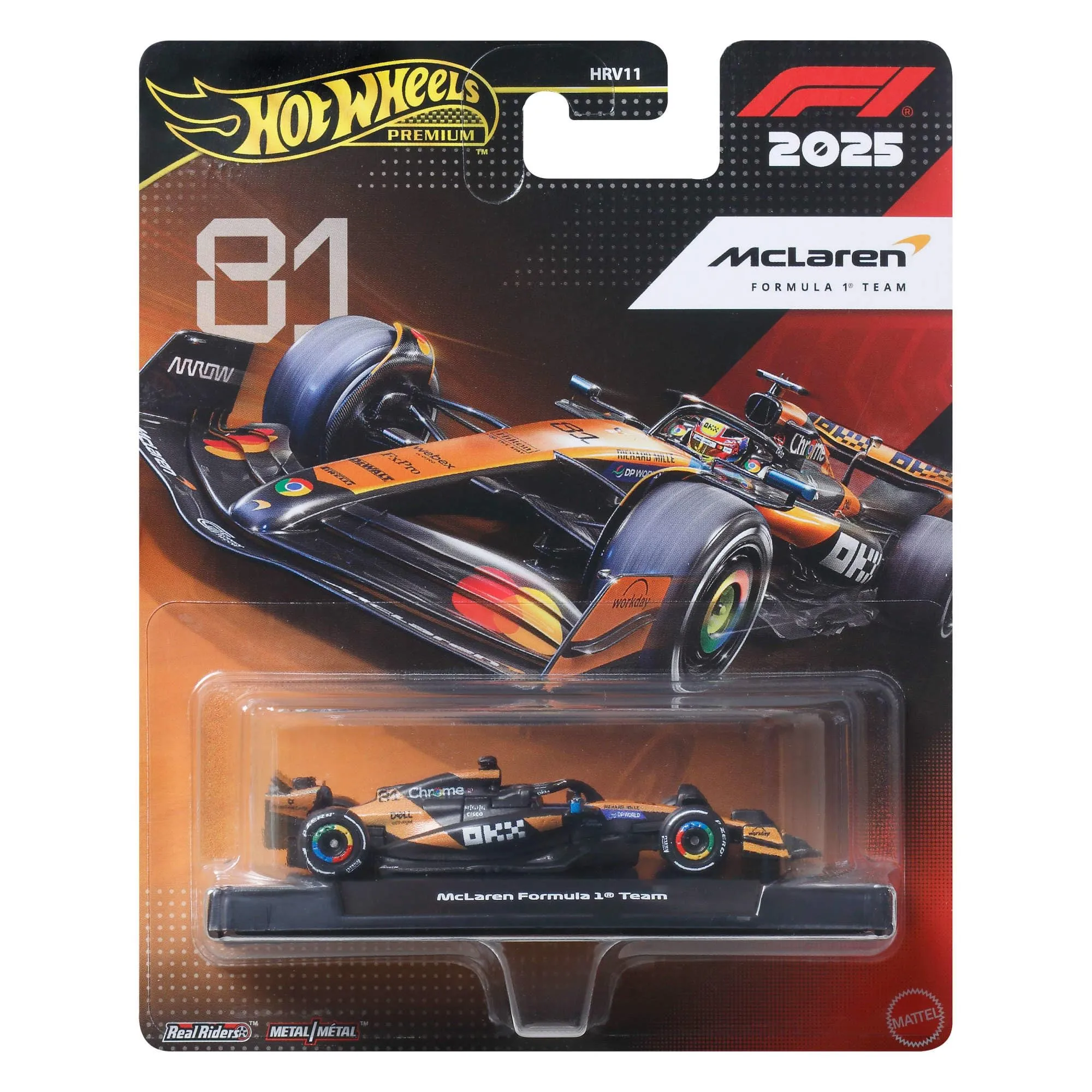 Hot Wheels Premium Team McLaren Formula 1 #81 1:64 Scale - immagine 7