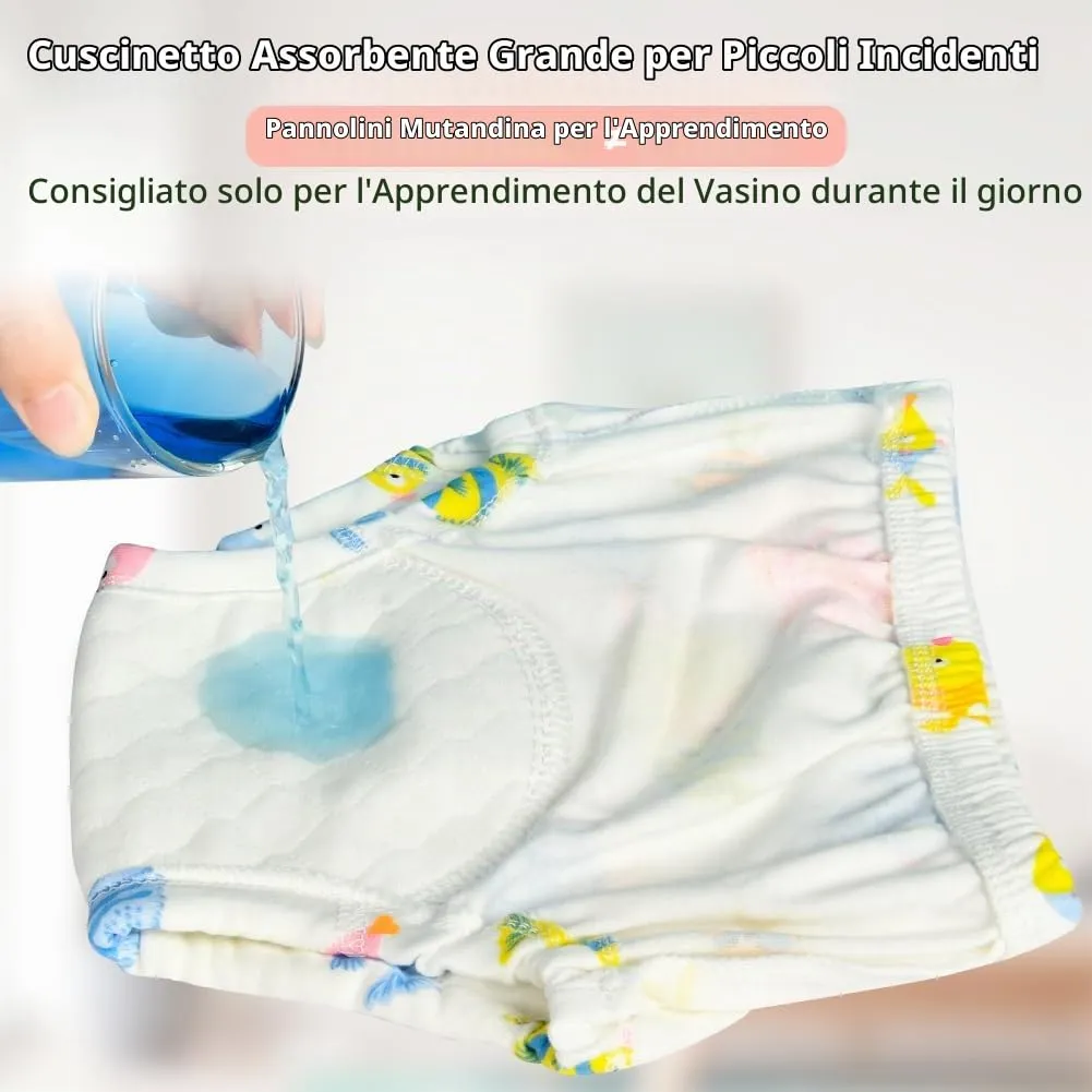 Aolso Mutandine di Apprendimento per Bambini, Cotone Assorbente e Traspirante, 10 Pezzi, Taglia 100 Ragazzo(B) - immagine 5