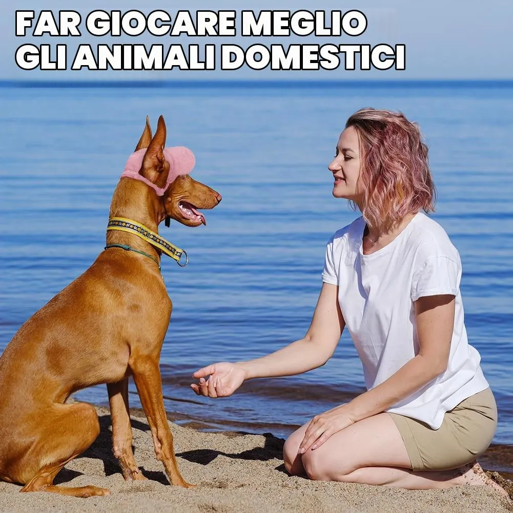 OFFCUP Berretto da Baseball per Cani Regolabile con Fori per le Orecchie, Rosa, S - immagine 7