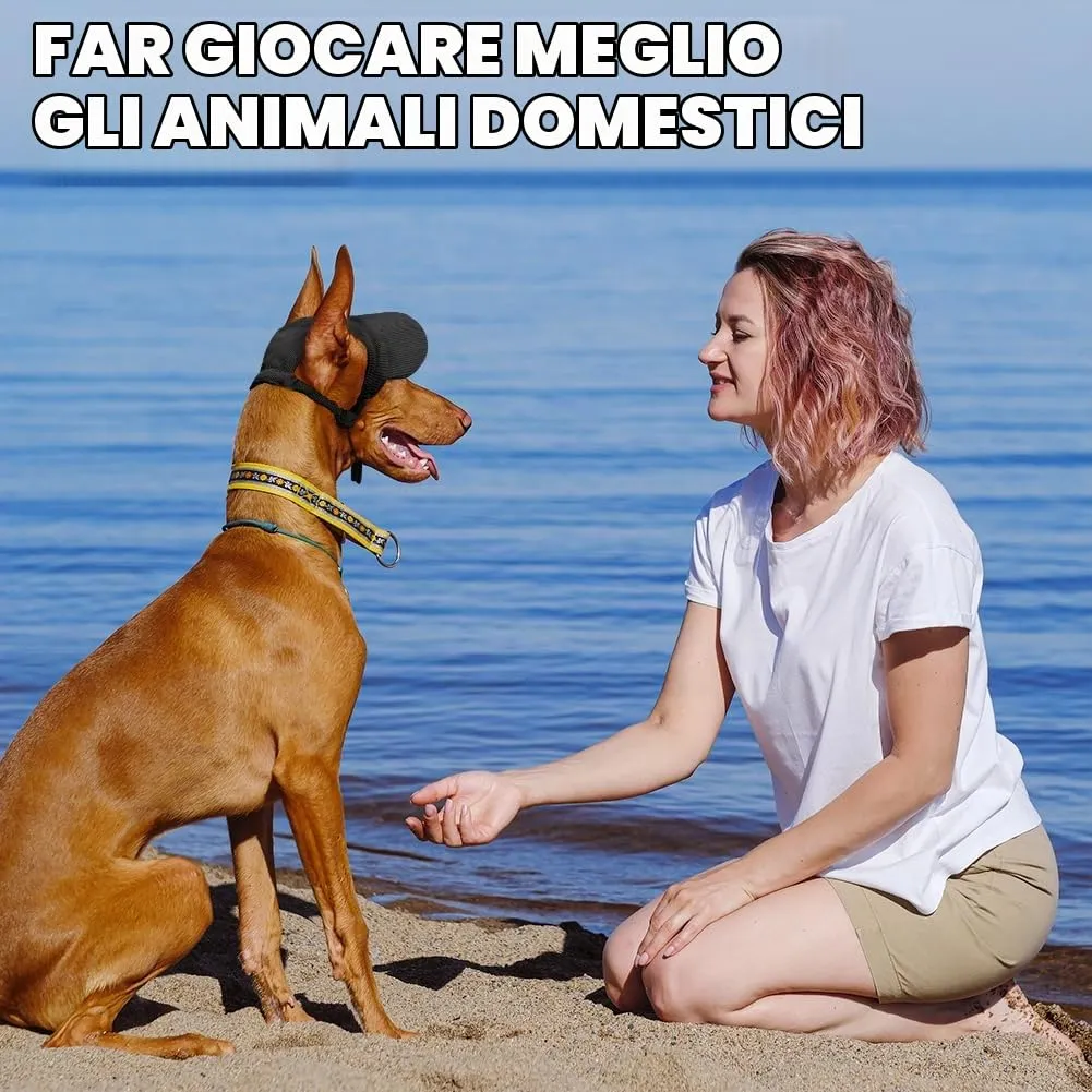 OFFCUP Berretto da Baseball per Cani Regolabile con Fori per Orecchie, Protezione Solare, Taglia M, Nero - immagine 7