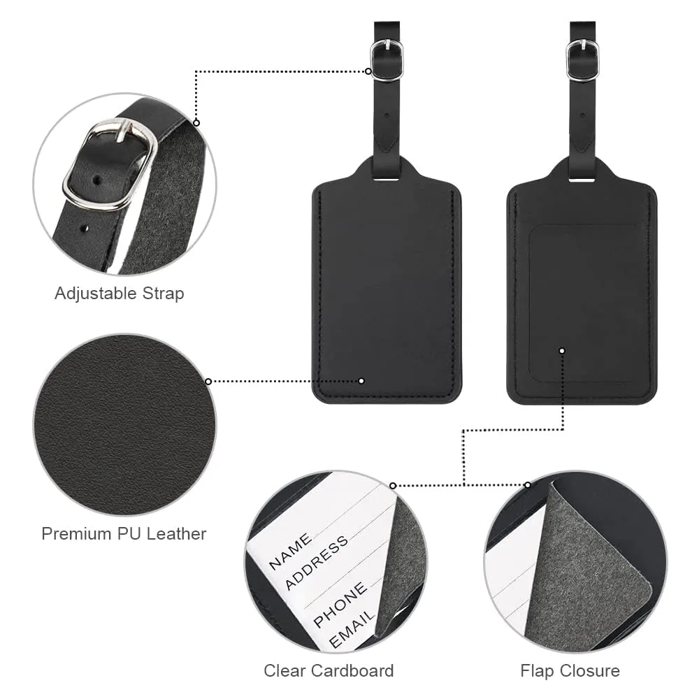 flintronic Viaggio Bagagli Tag, 2 Pezzi Etichette per Valigia - immagine 3