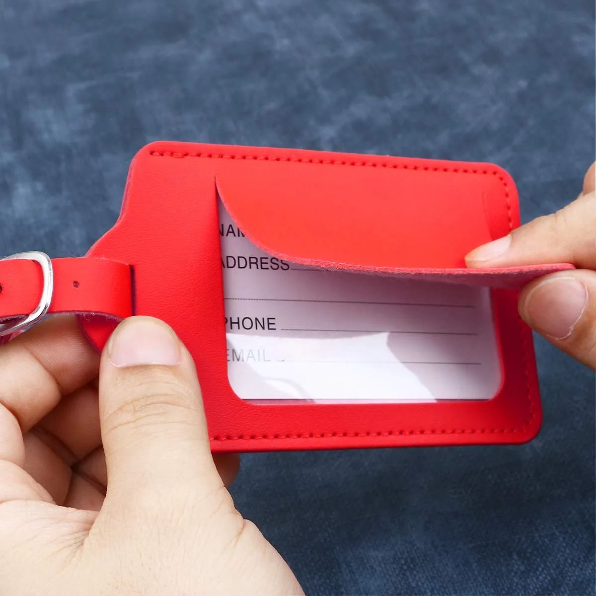 flintronic Viaggio Bagagli Tag, 2 Pezzi Etichette per Valigia - immagine 6